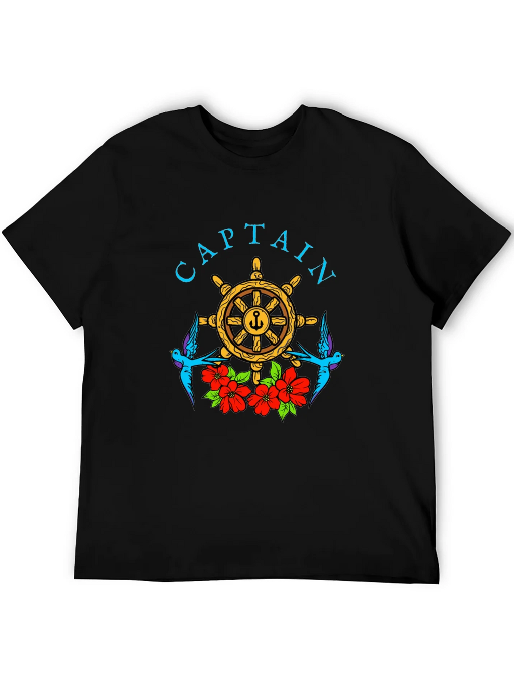 Captain Wheel Floral Graphic Tee