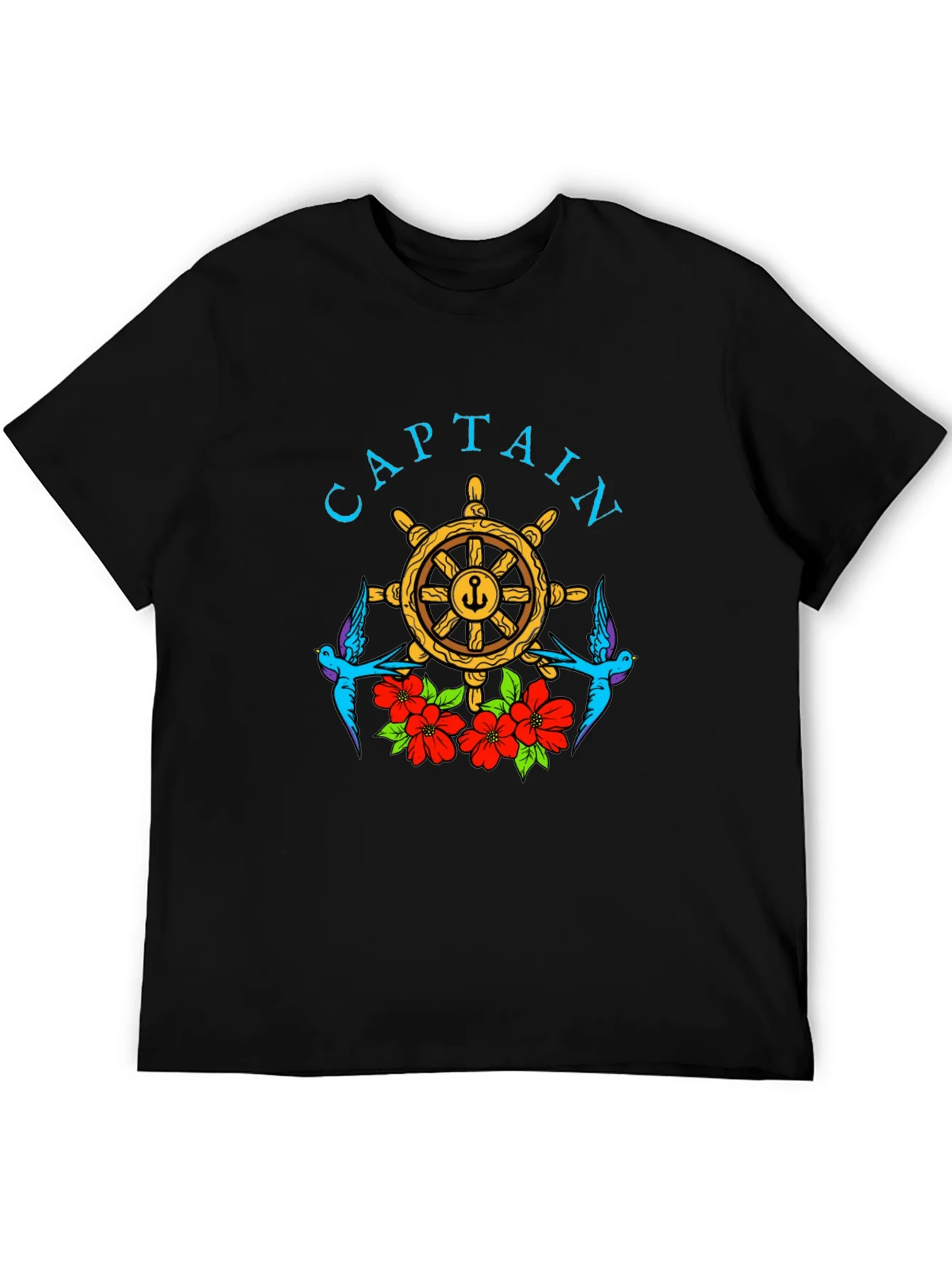 Captain Wheel Floral Graphic Tee