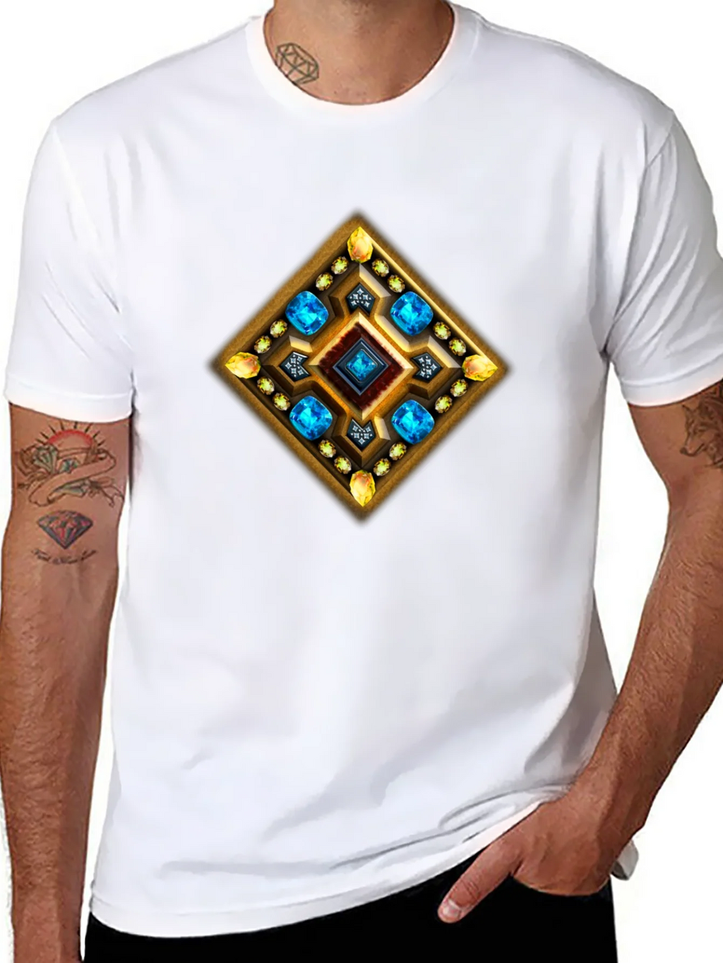 Gemstone Diamond Graphic T-Shirt