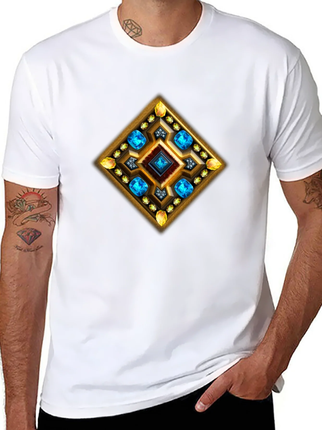 Gemstone Diamond Graphic T-Shirt