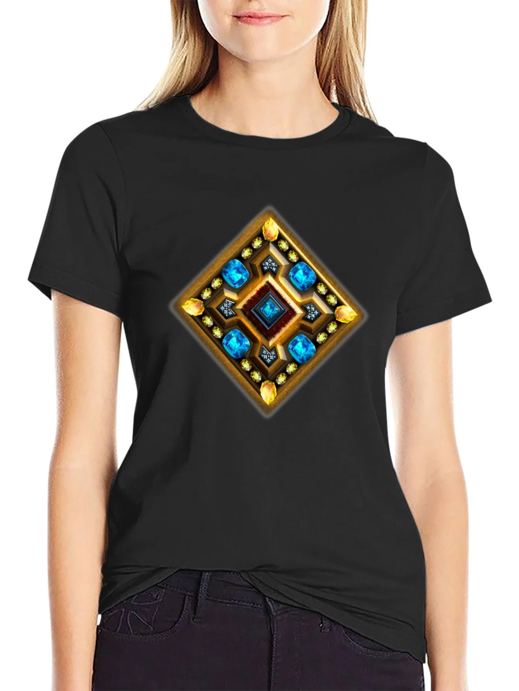 Gemstone Diamond Graphic T-Shirt