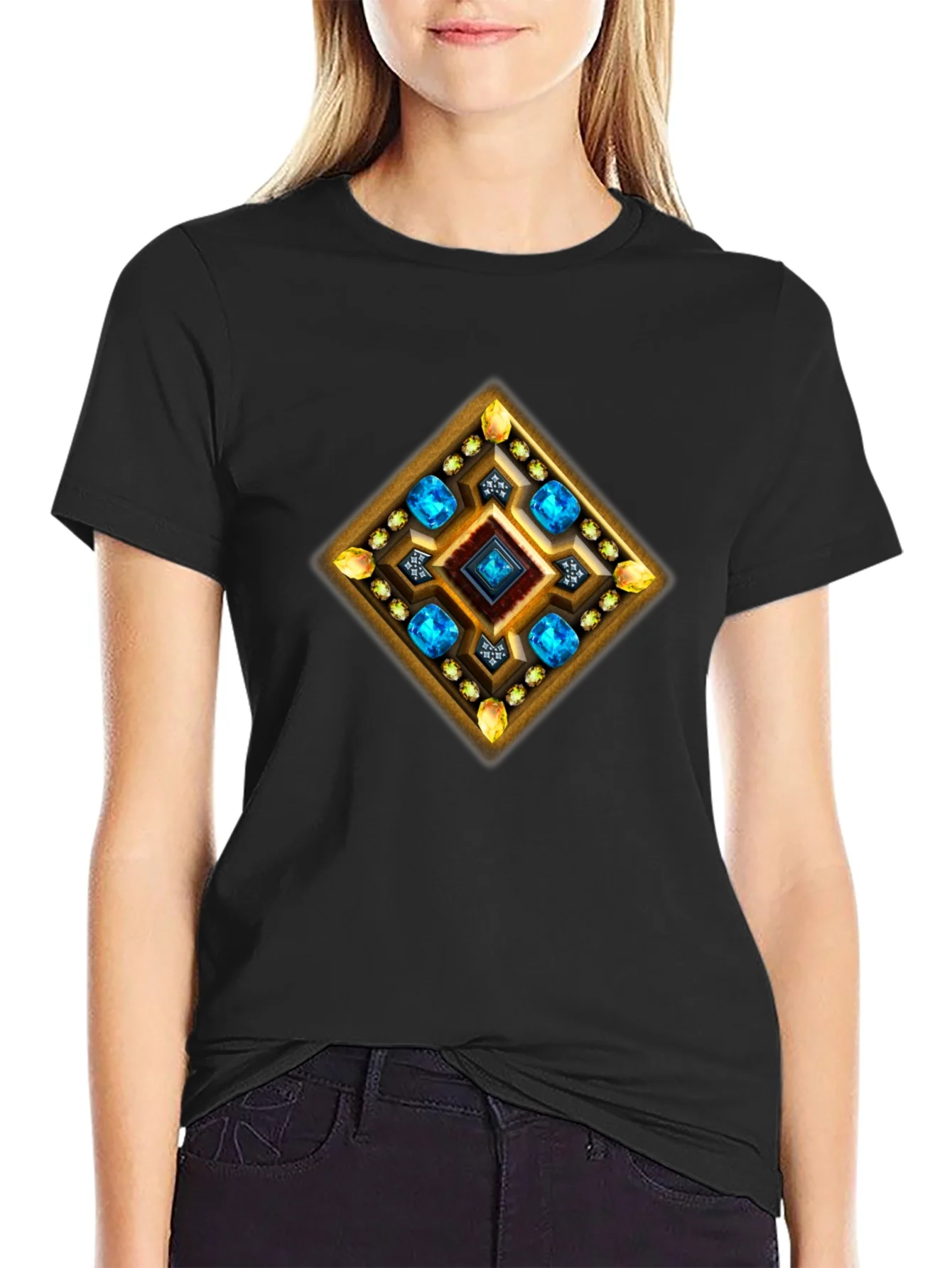 Gemstone Diamond Graphic T-Shirt