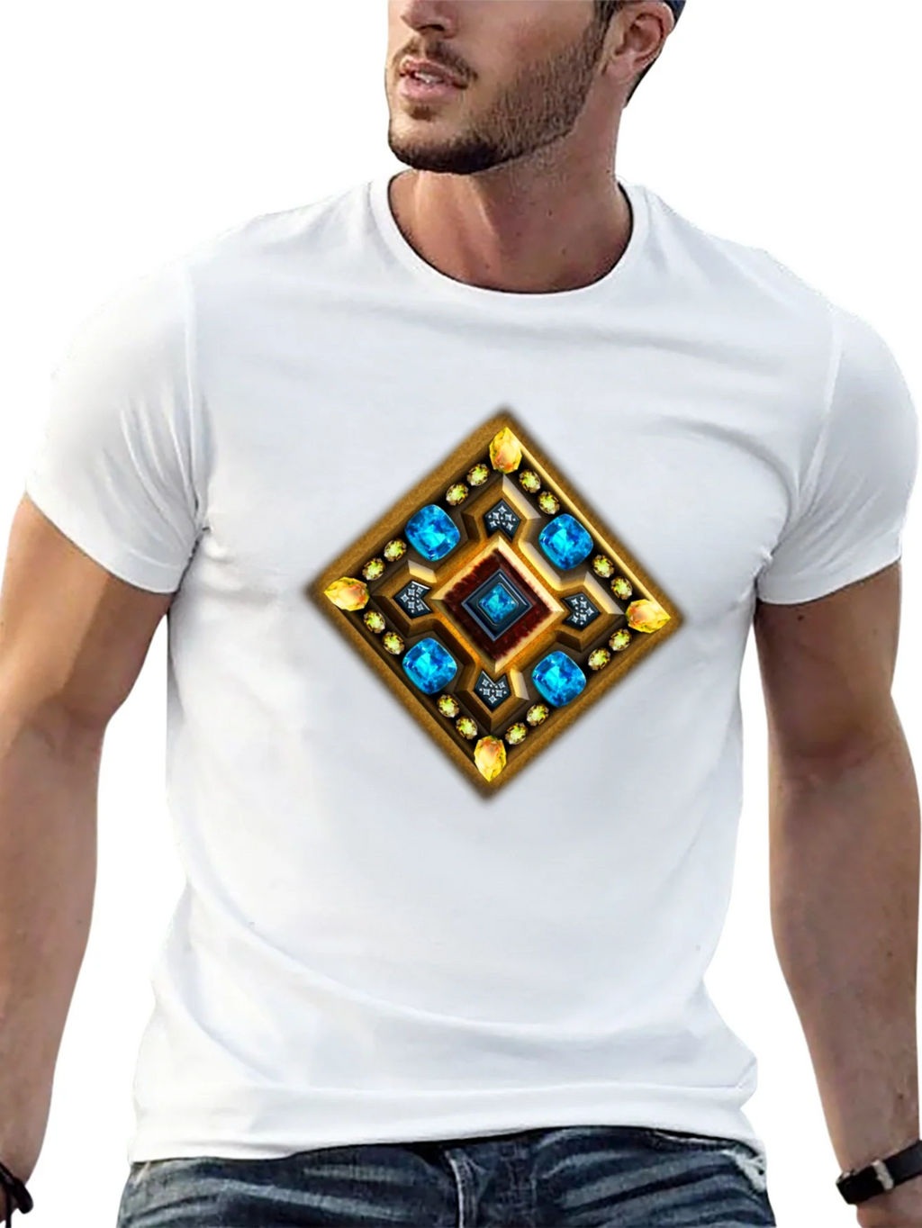 Gemstone Diamond Graphic T-Shirt