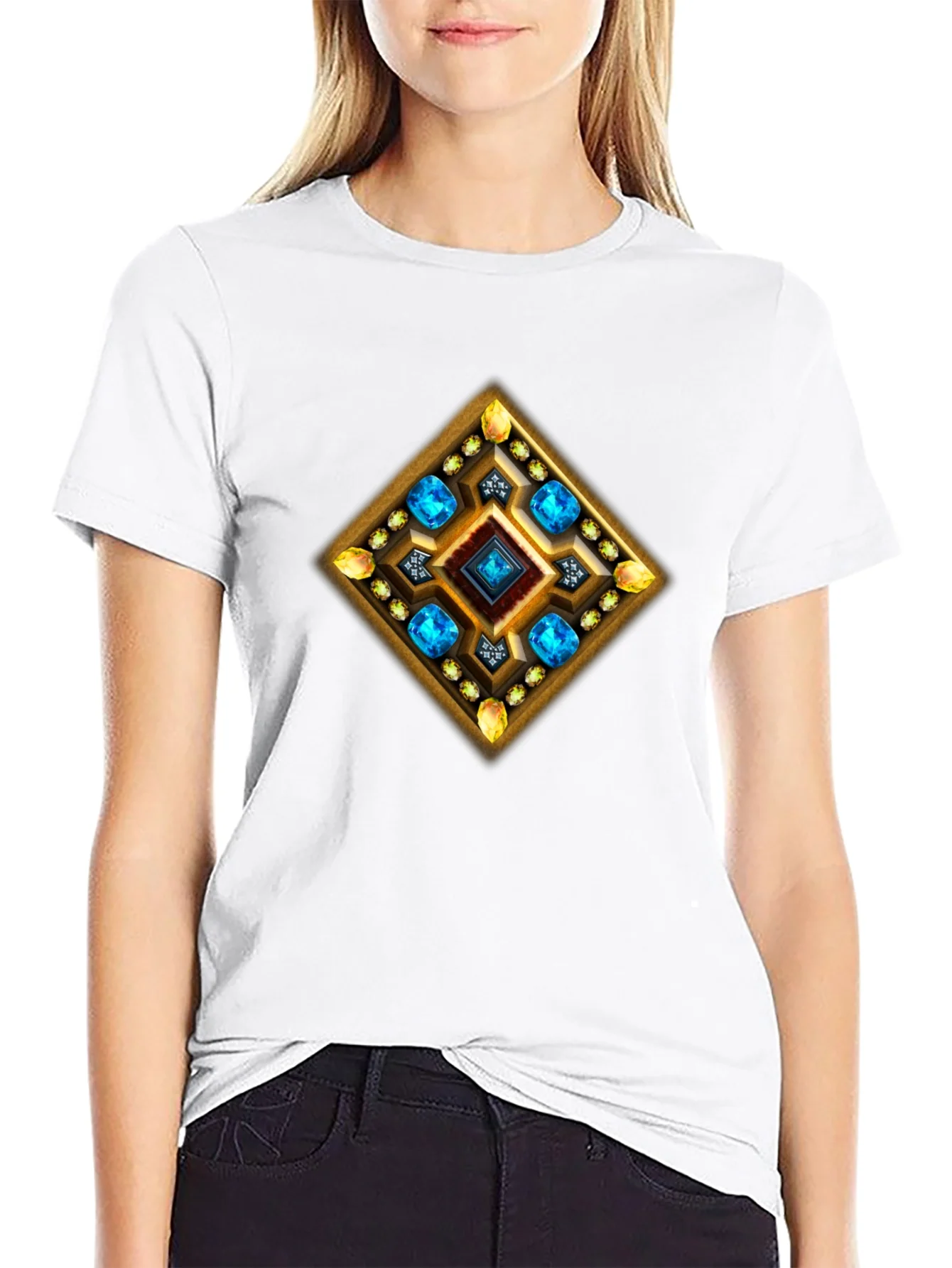 Gemstone Diamond Graphic T-Shirt
