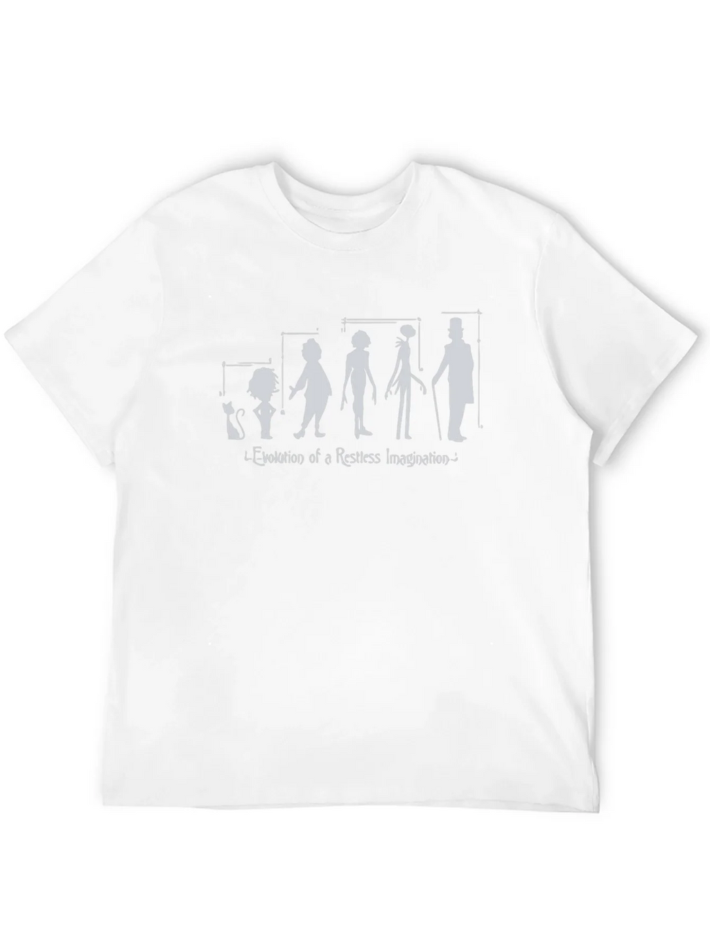 Evolution of Imagination Black Graphic T-Shirt