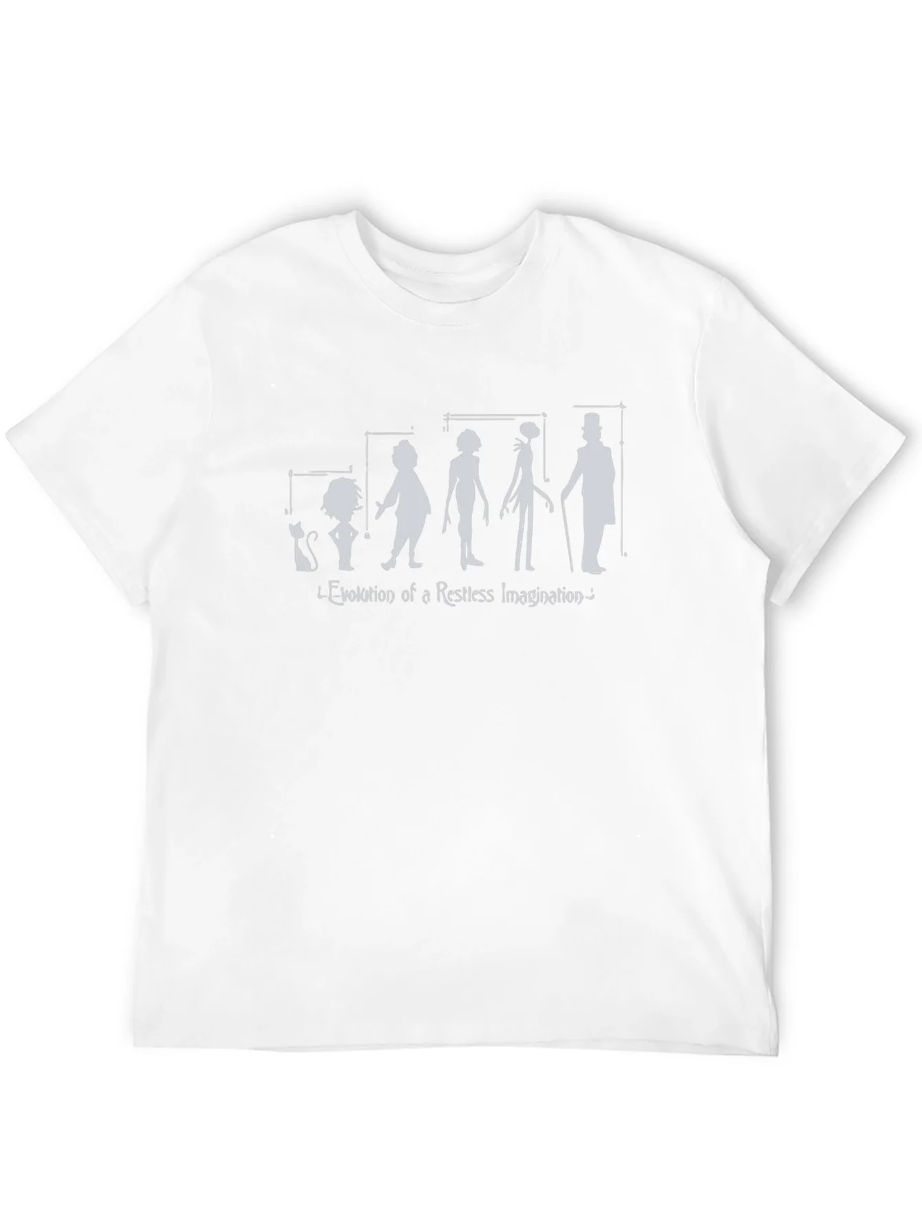Evolution of Imagination Black Graphic T-Shirt