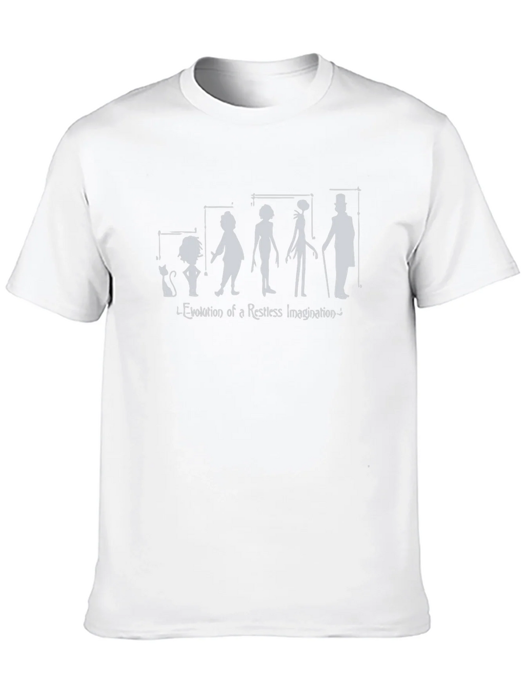 Evolution of Imagination Black Graphic T-Shirt