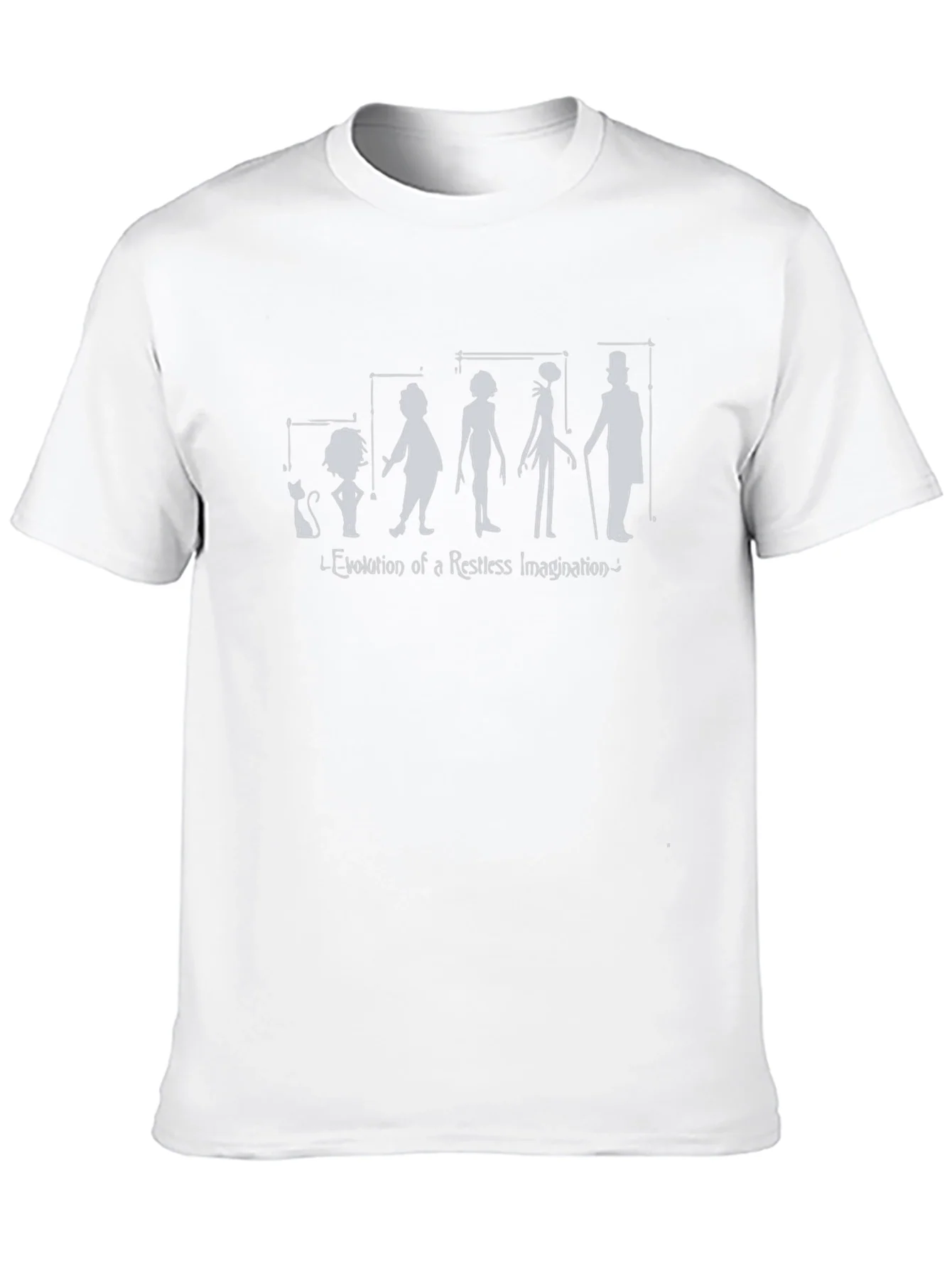 Evolution of Imagination Black Graphic T-Shirt