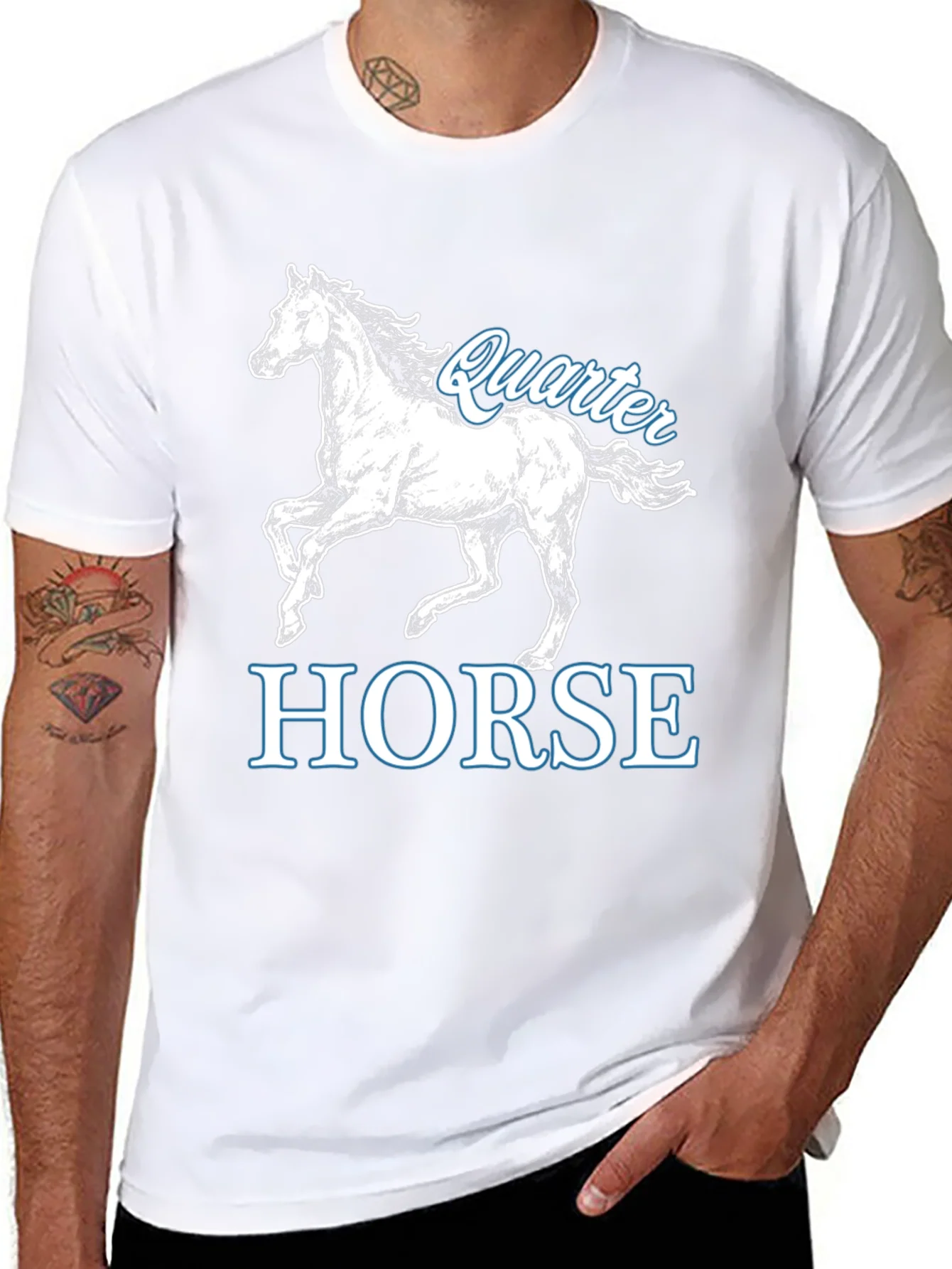Quarter Horse Graphic T-Shirt - Black