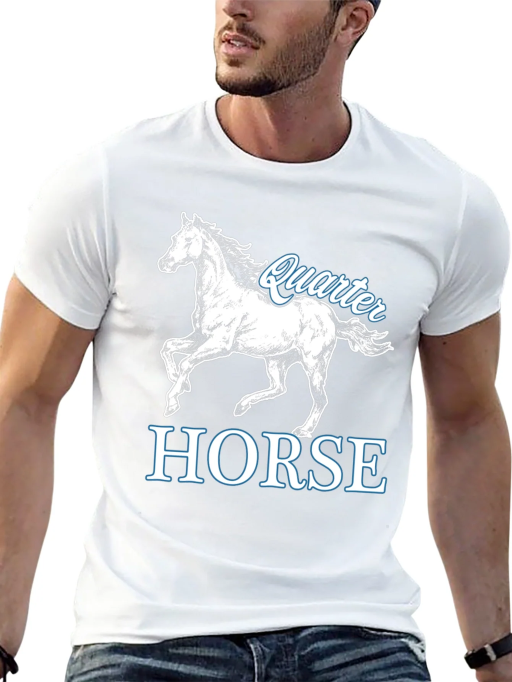 Quarter Horse Graphic T-Shirt - Black