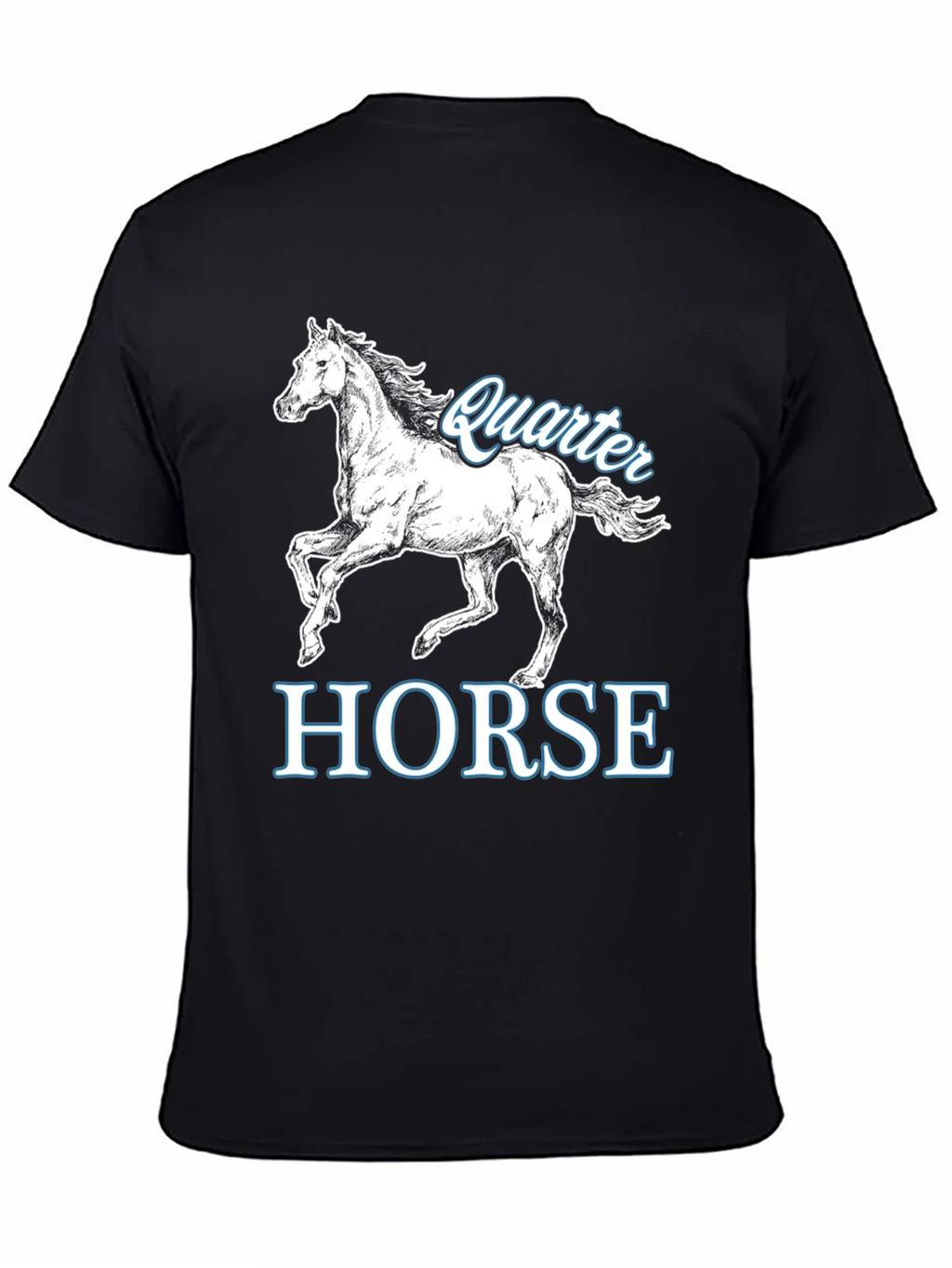 Quarter Horse Graphic T-Shirt - Black