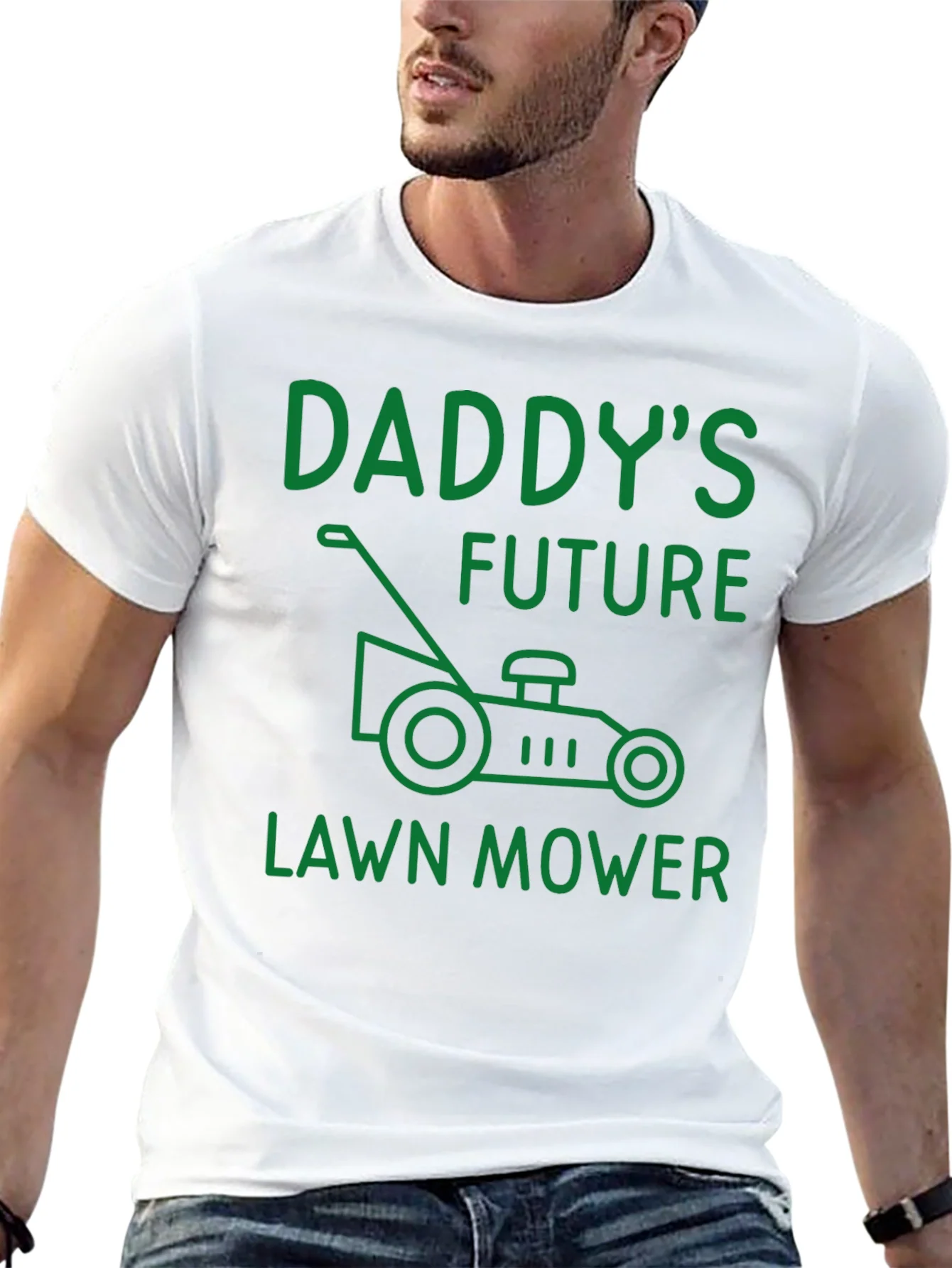 Daddys Future Lawn Mower T-Shirt - Funny Dad Gift