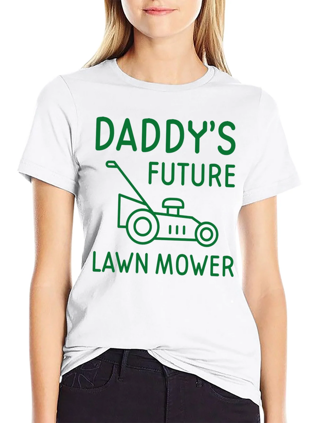 Daddys Future Lawn Mower T-Shirt - Funny Dad Gift