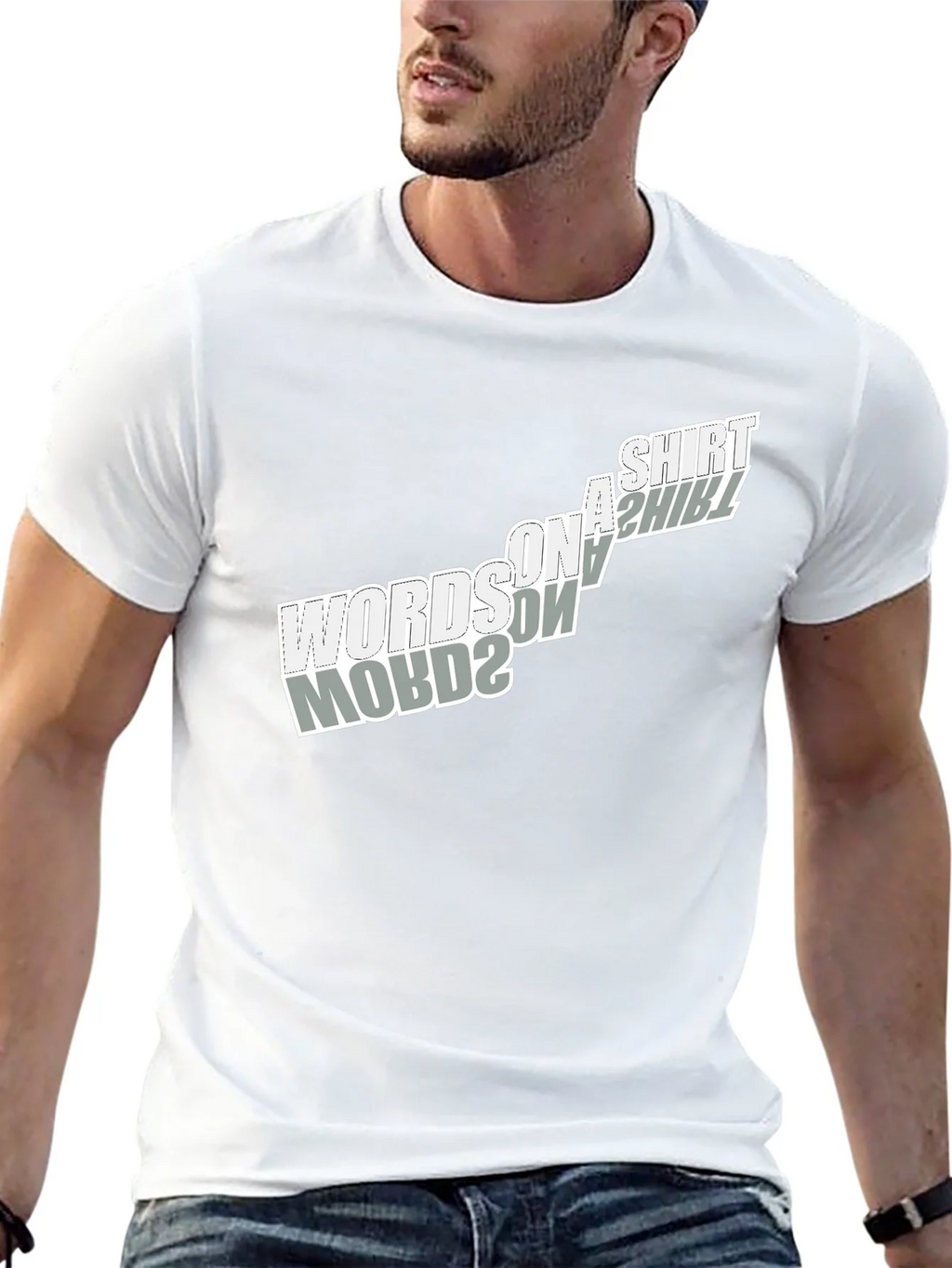 Words on a Shirt T-Shirt - Unique Design