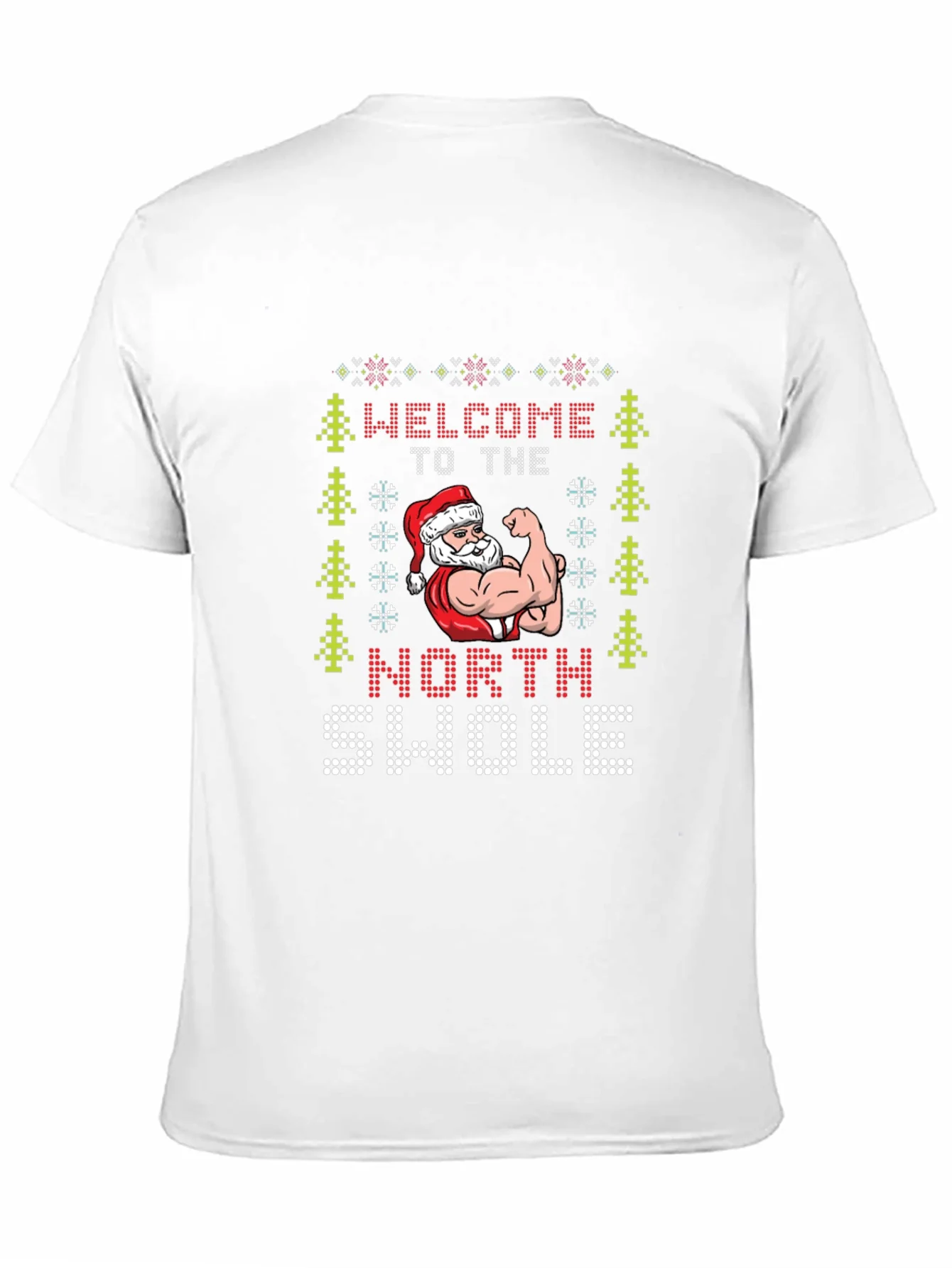 North Swole Santa Ugly Christmas T-Shirt