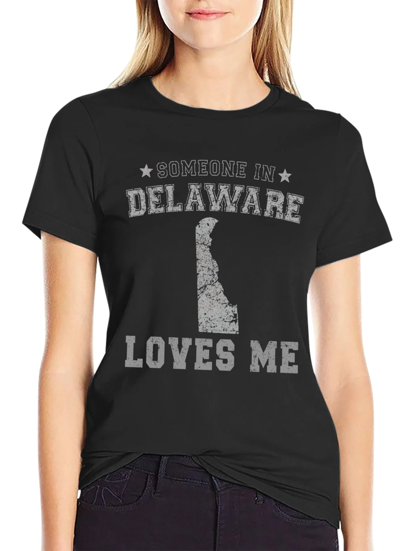 Delaware State Pride T-Shirt - Someone in Delaware Loves Me