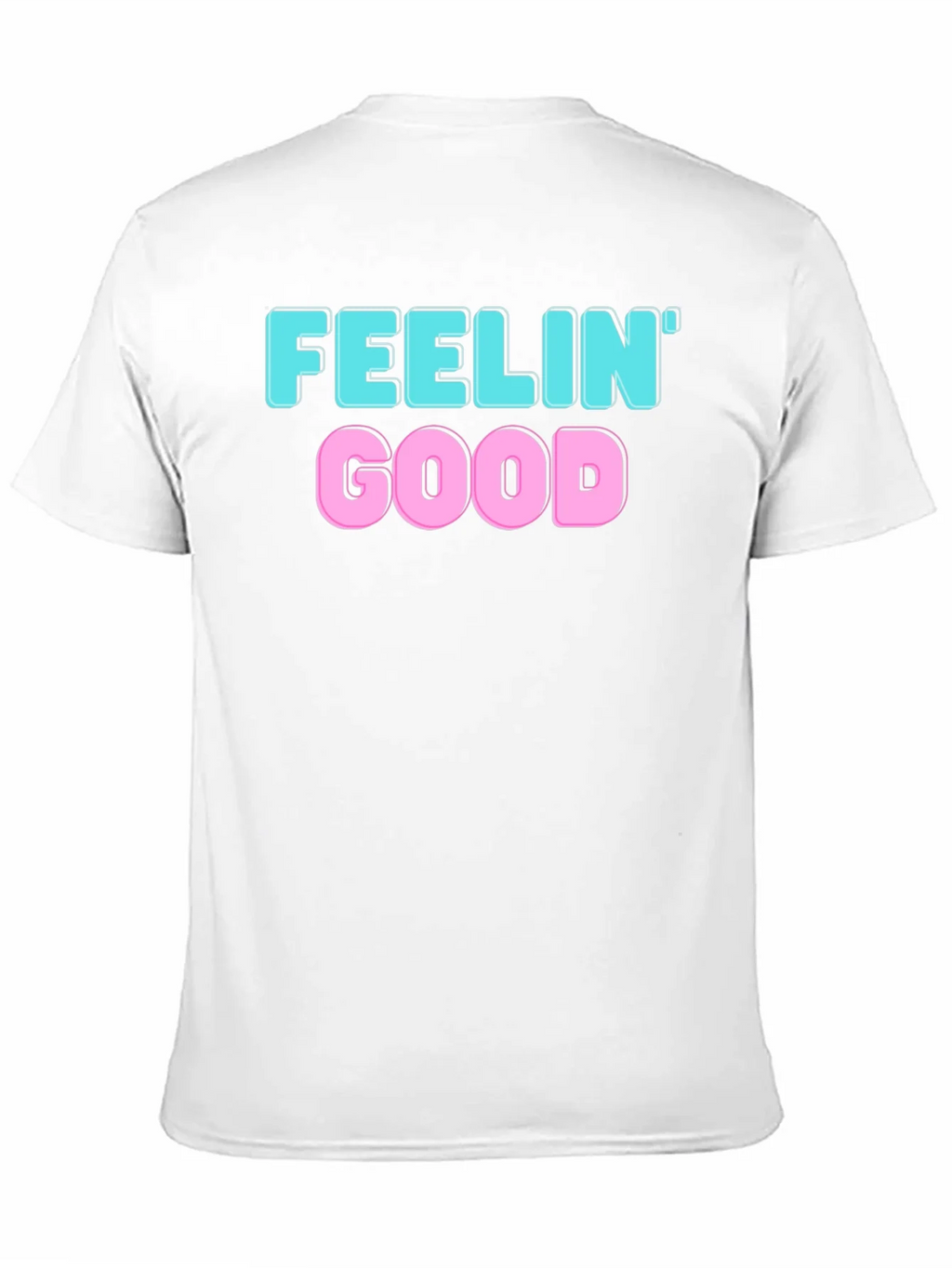 Feelin Good Graphic Tee - Black Cotton Blend