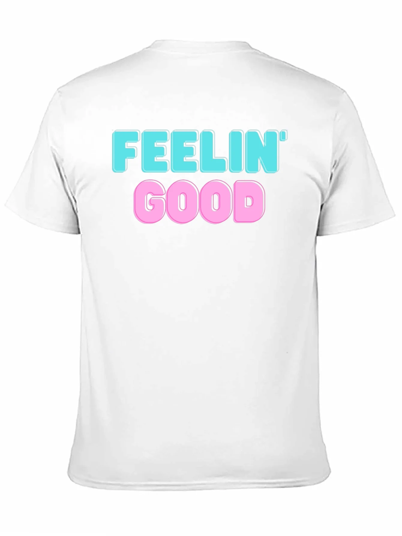 Feelin Good Graphic Tee - Black Cotton Blend
