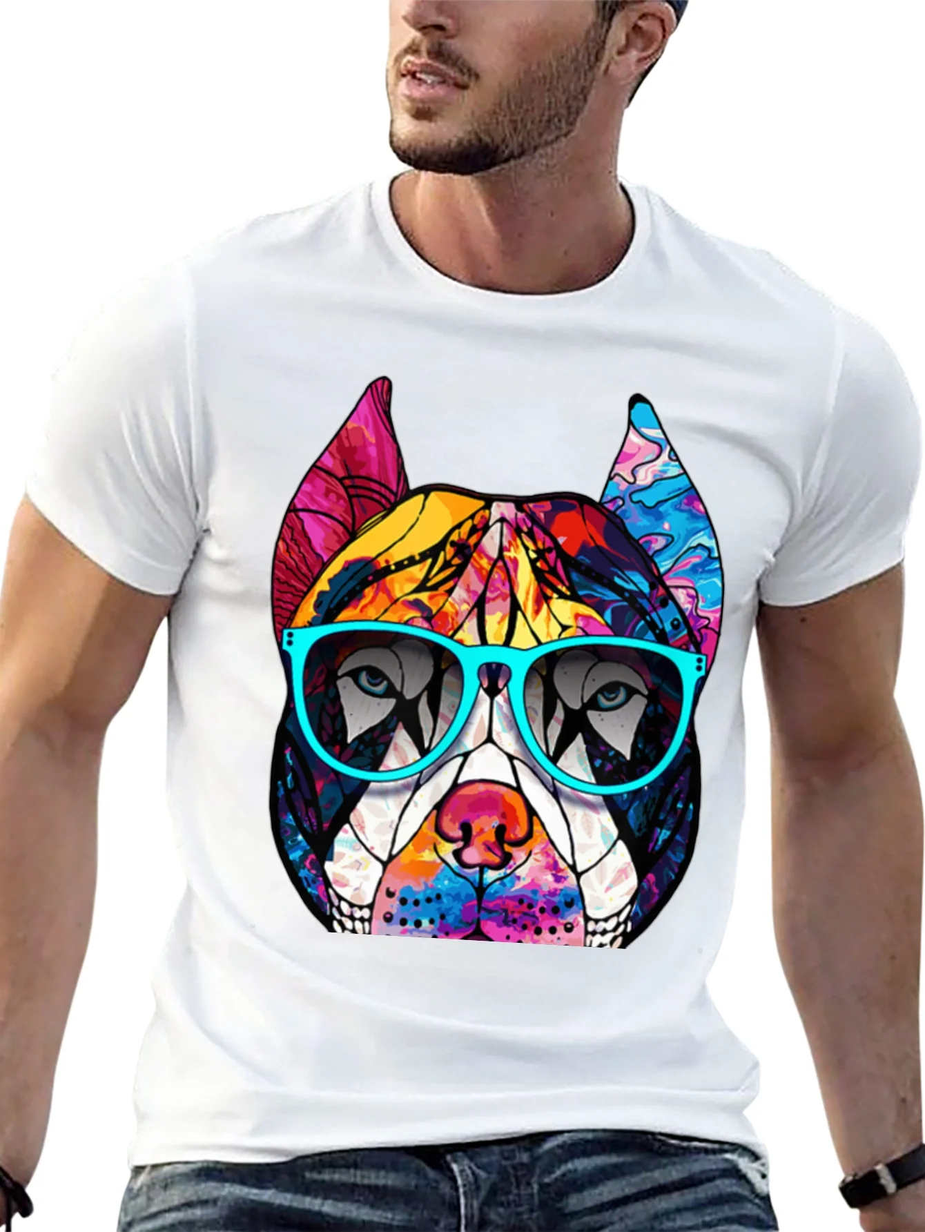 Cool Dog Graphic T-Shirt