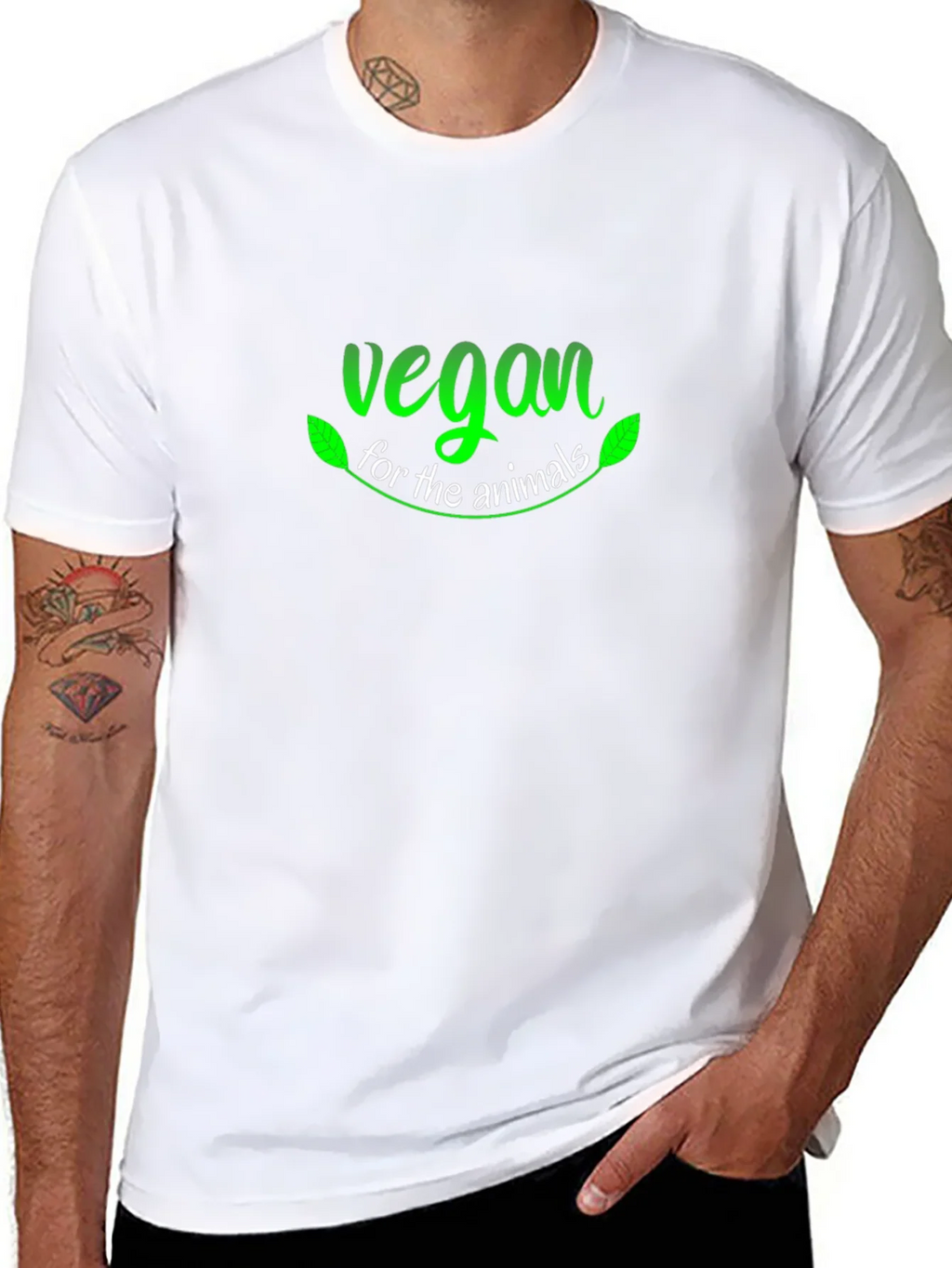 Vegan for the Animals T-Shirt - Black