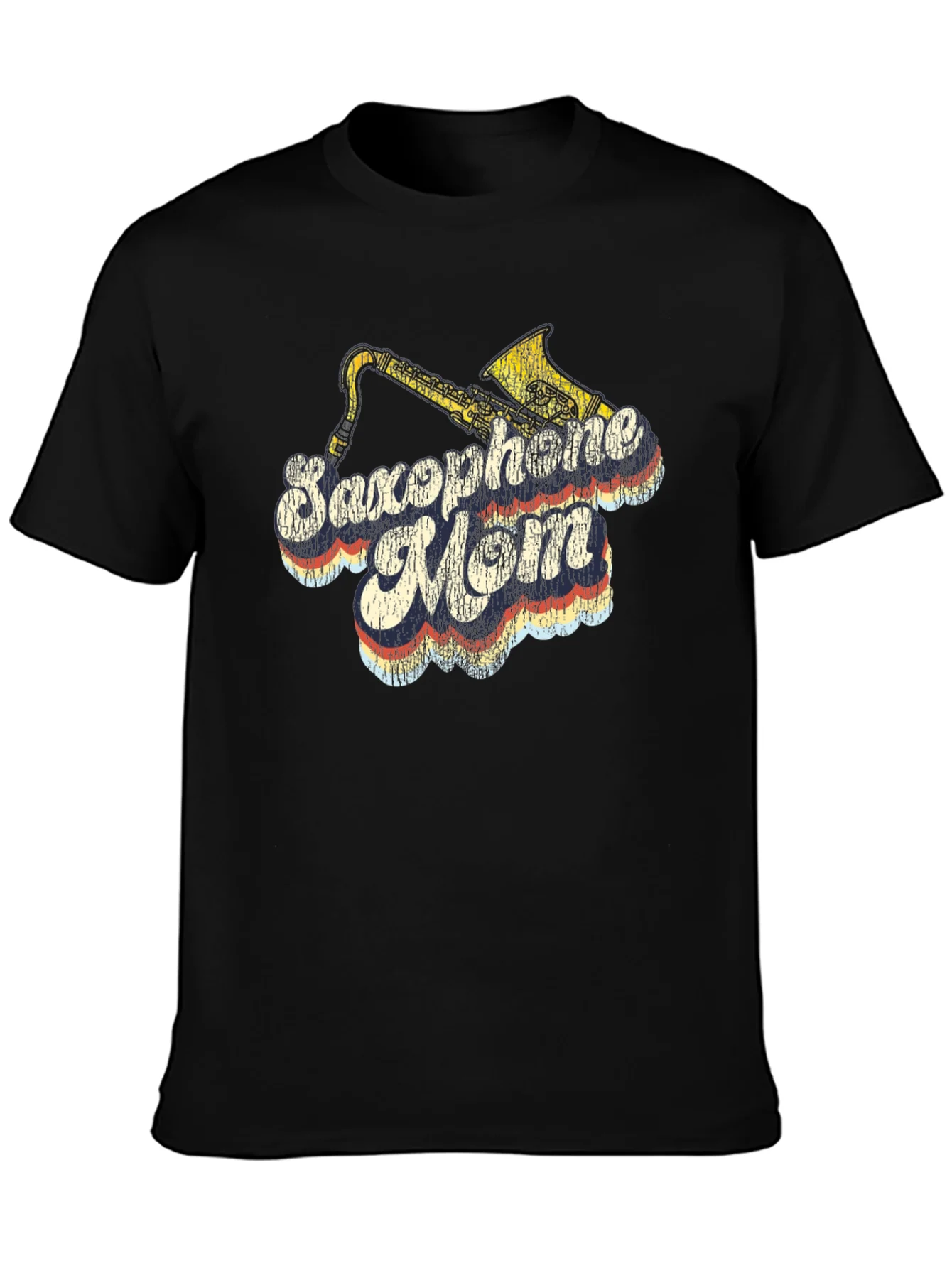 Saxophone Mom T-Shirt - Retro Design