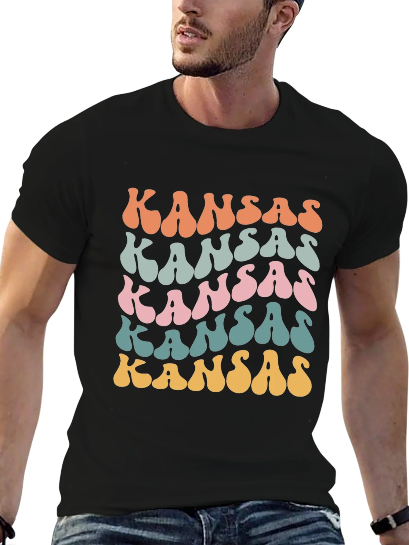 Kansas Graphic Tee - Retro State Pride