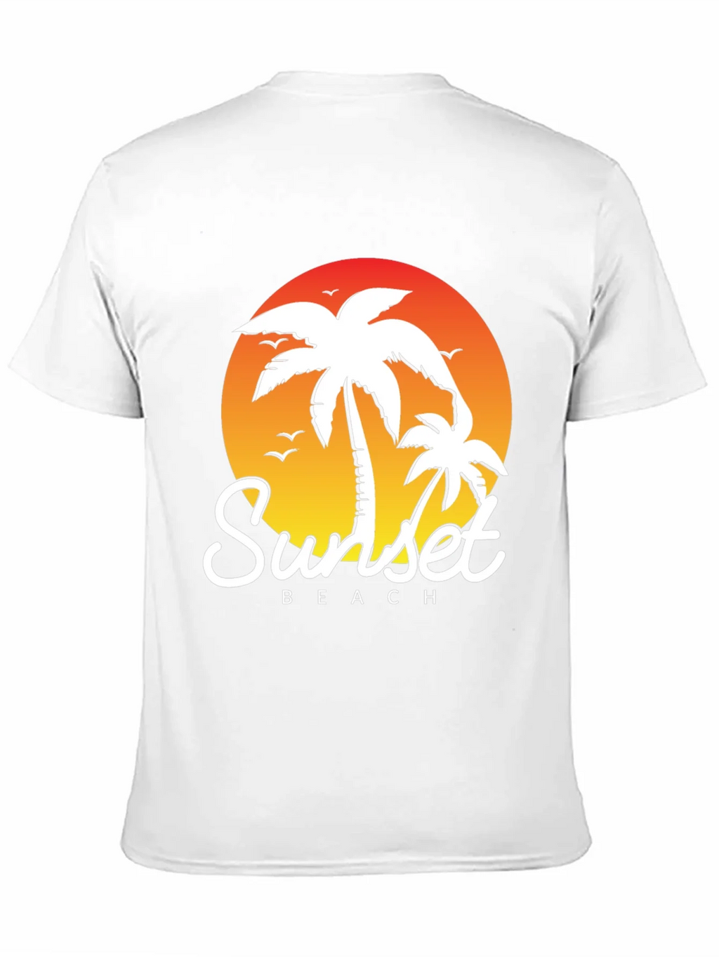 Sunset Beach Palm Tree T-Shirt