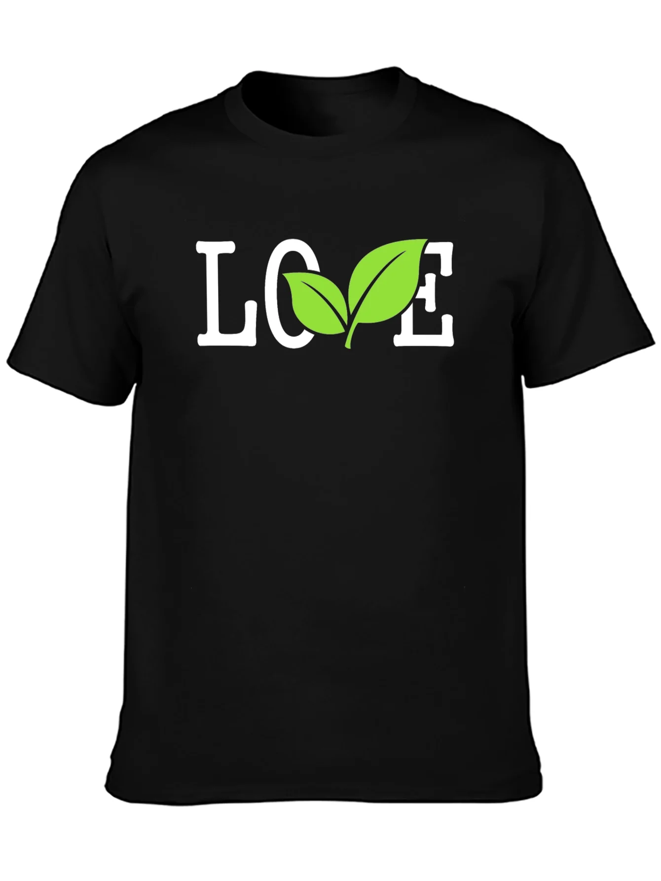 Vegan Love Graphic Tee - Organic Cotton Blend T-Shirt