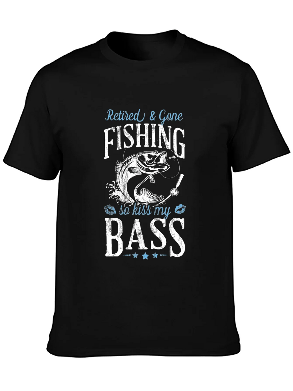 Retired & Gone Fishing T-Shirt - Kiss My Bass