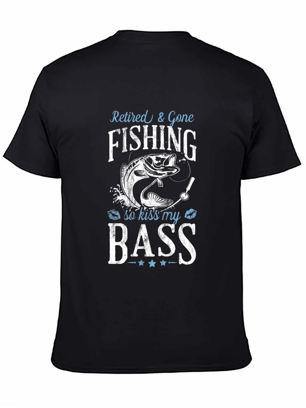 Retired & Gone Fishing T-Shirt - Kiss My Bass