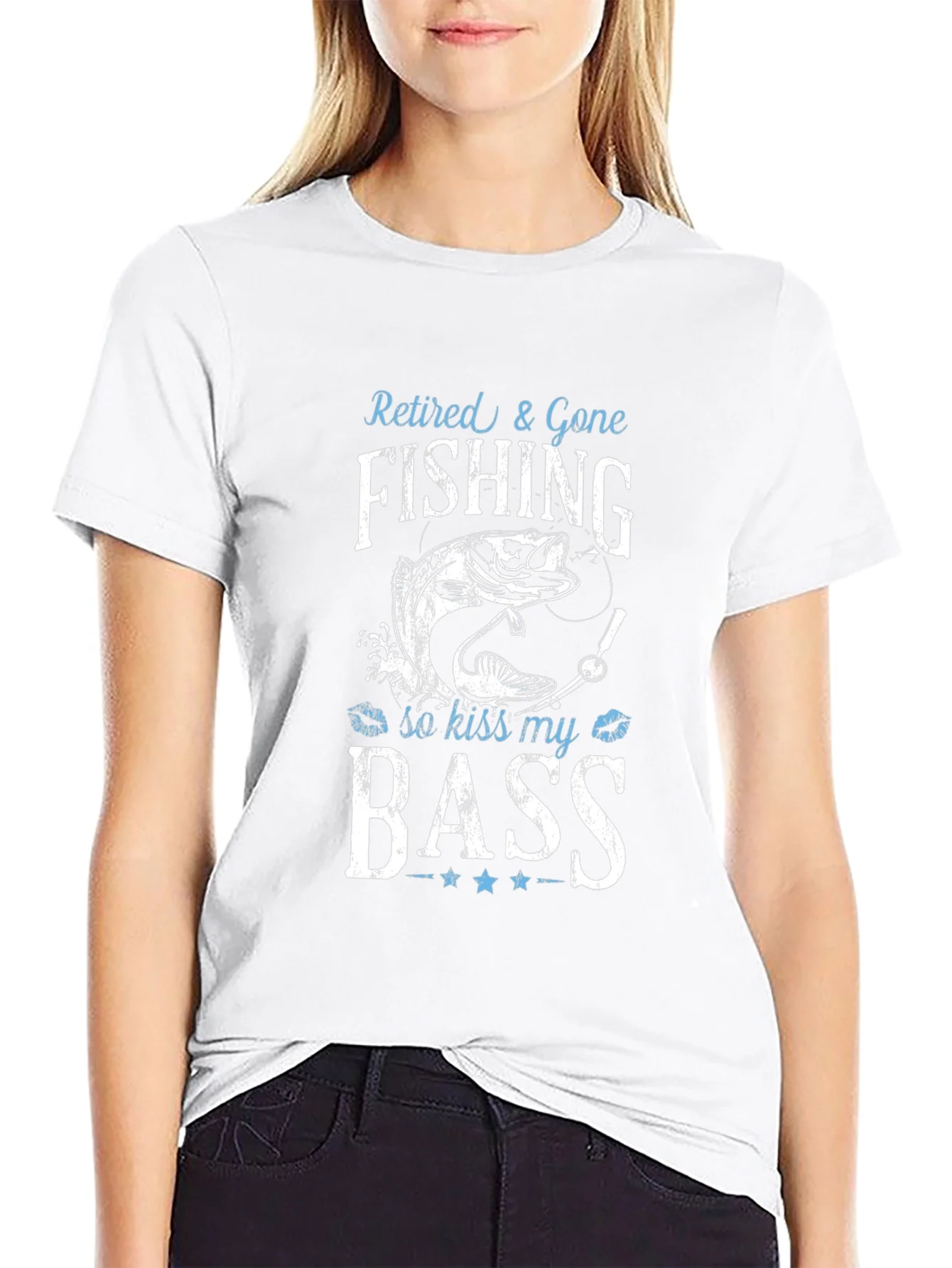 Retired & Gone Fishing T-Shirt - Kiss My Bass