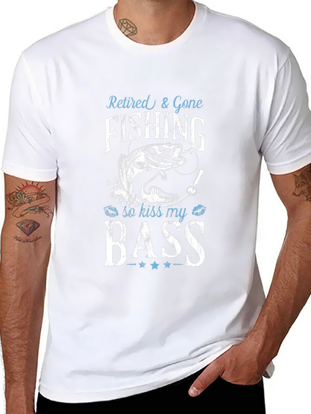 Retired & Gone Fishing T-Shirt - Kiss My Bass
