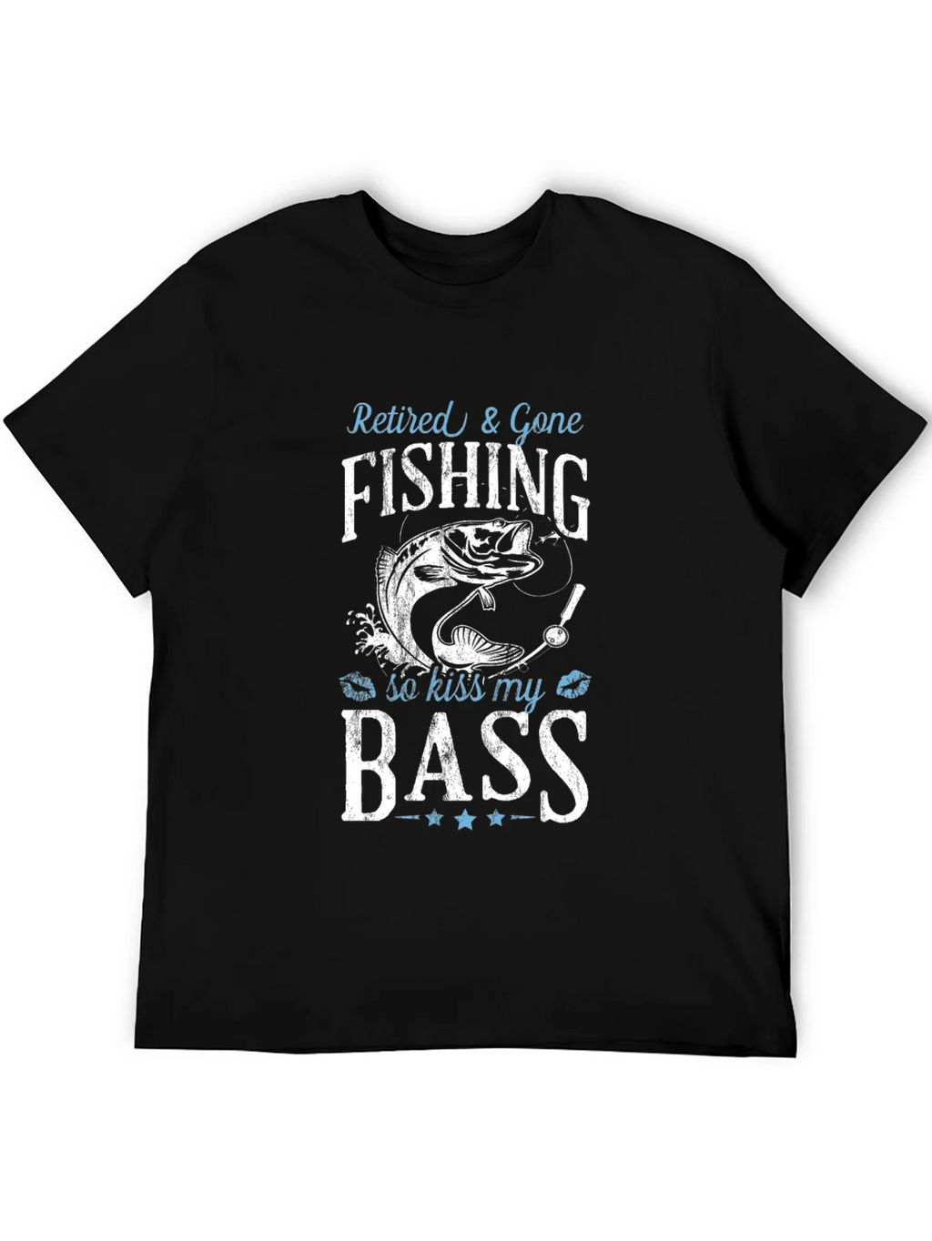 Retired & Gone Fishing T-Shirt - Kiss My Bass