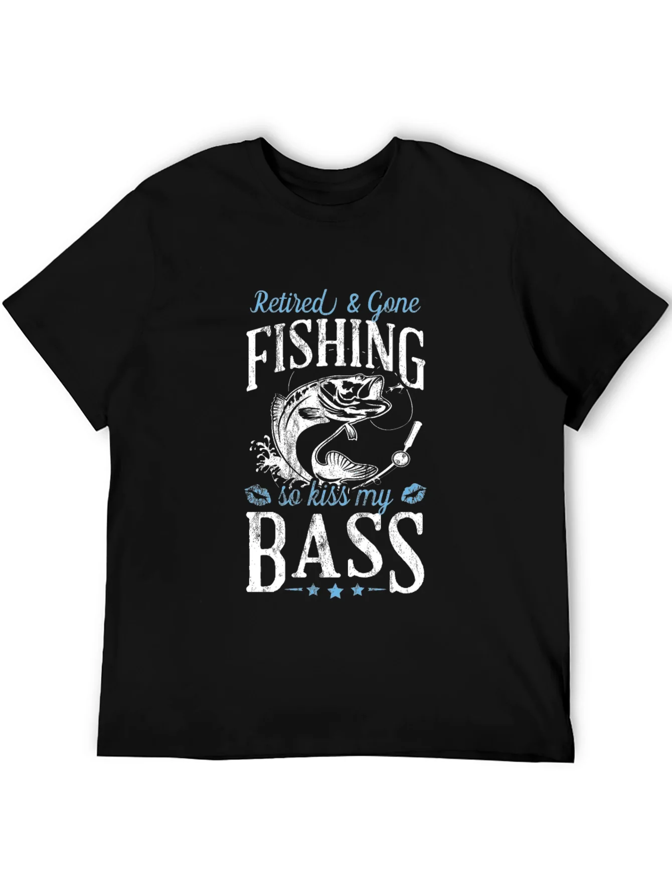Retired & Gone Fishing T-Shirt - Kiss My Bass