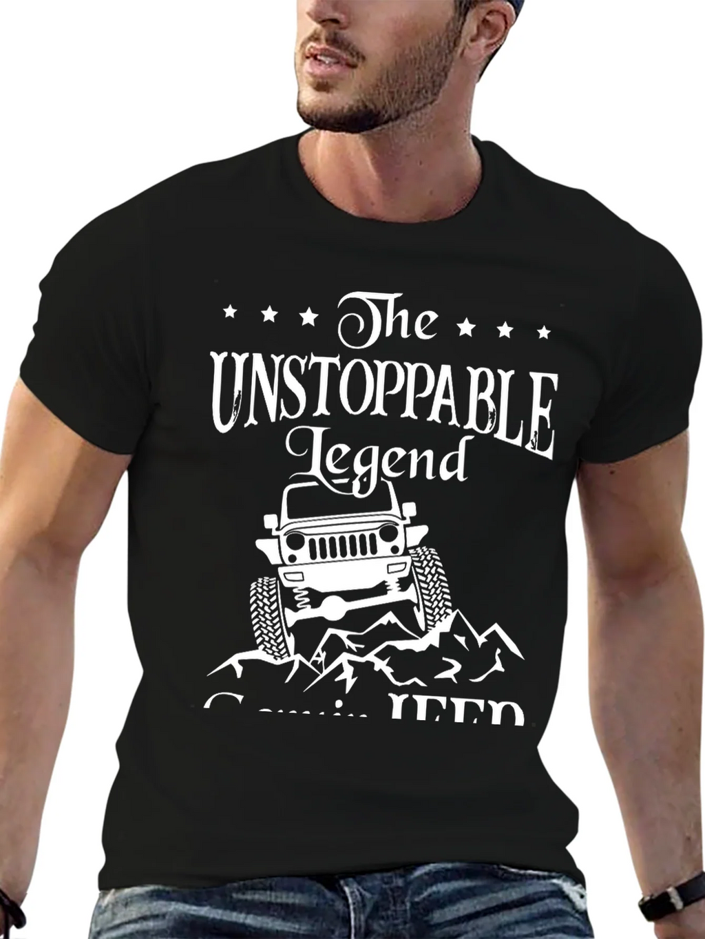 Unstoppable Legend Jeep T-Shirt - Off-Road Adventure Tee