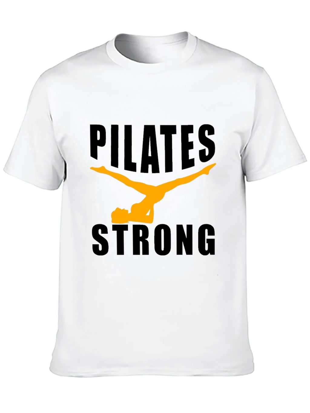 Pilates Strong Black Graphic Tee