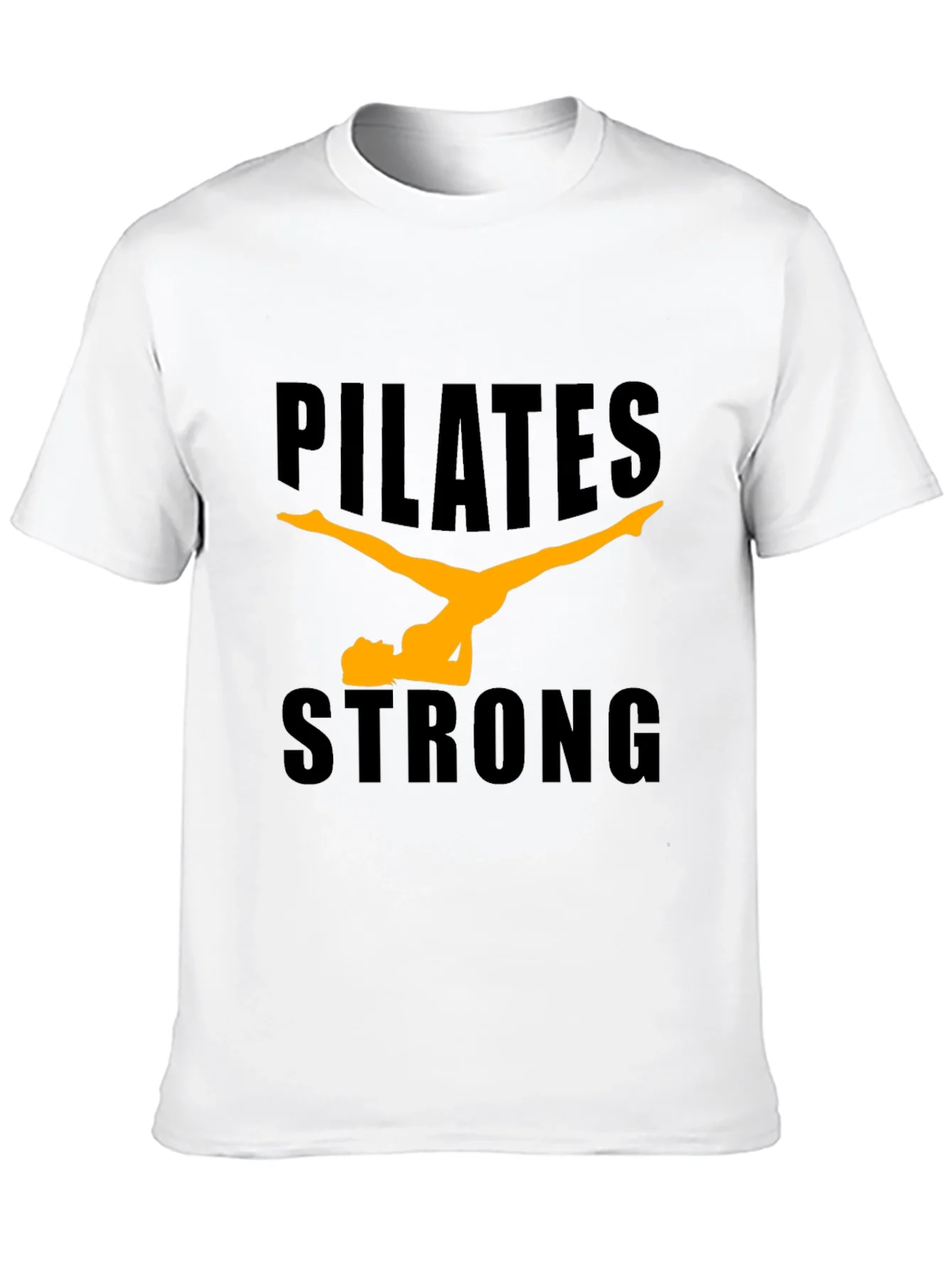 Pilates Strong Black Graphic Tee
