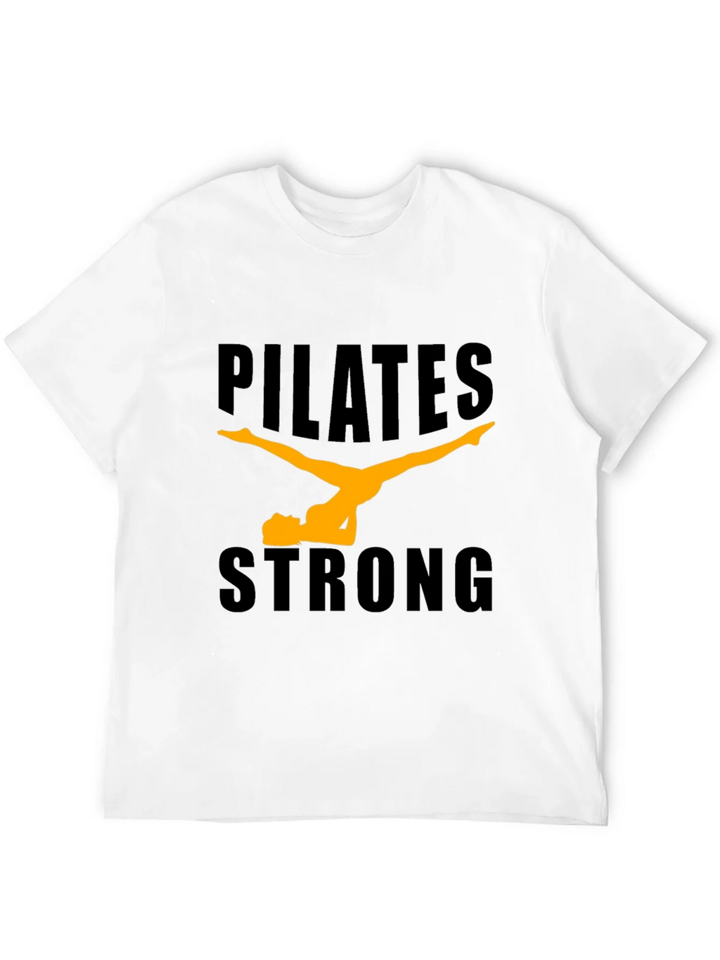 Pilates Strong Black Graphic Tee