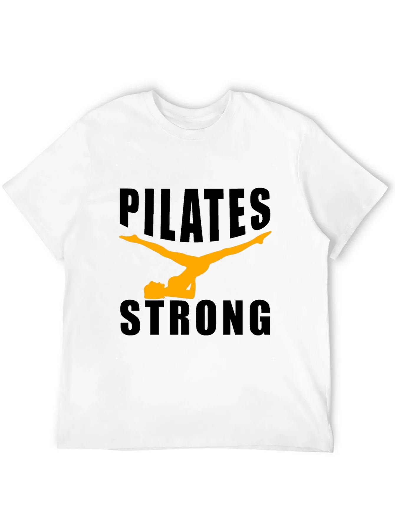 Pilates Strong Black Graphic Tee