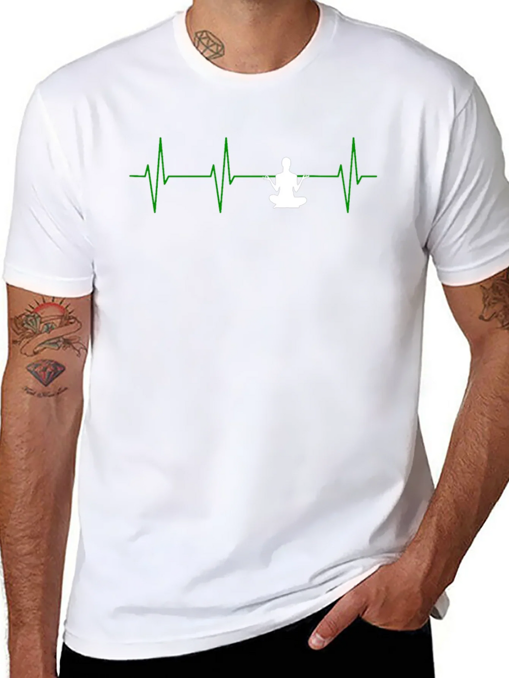 Yoga Heartbeat T-Shirt - Meditate in Style