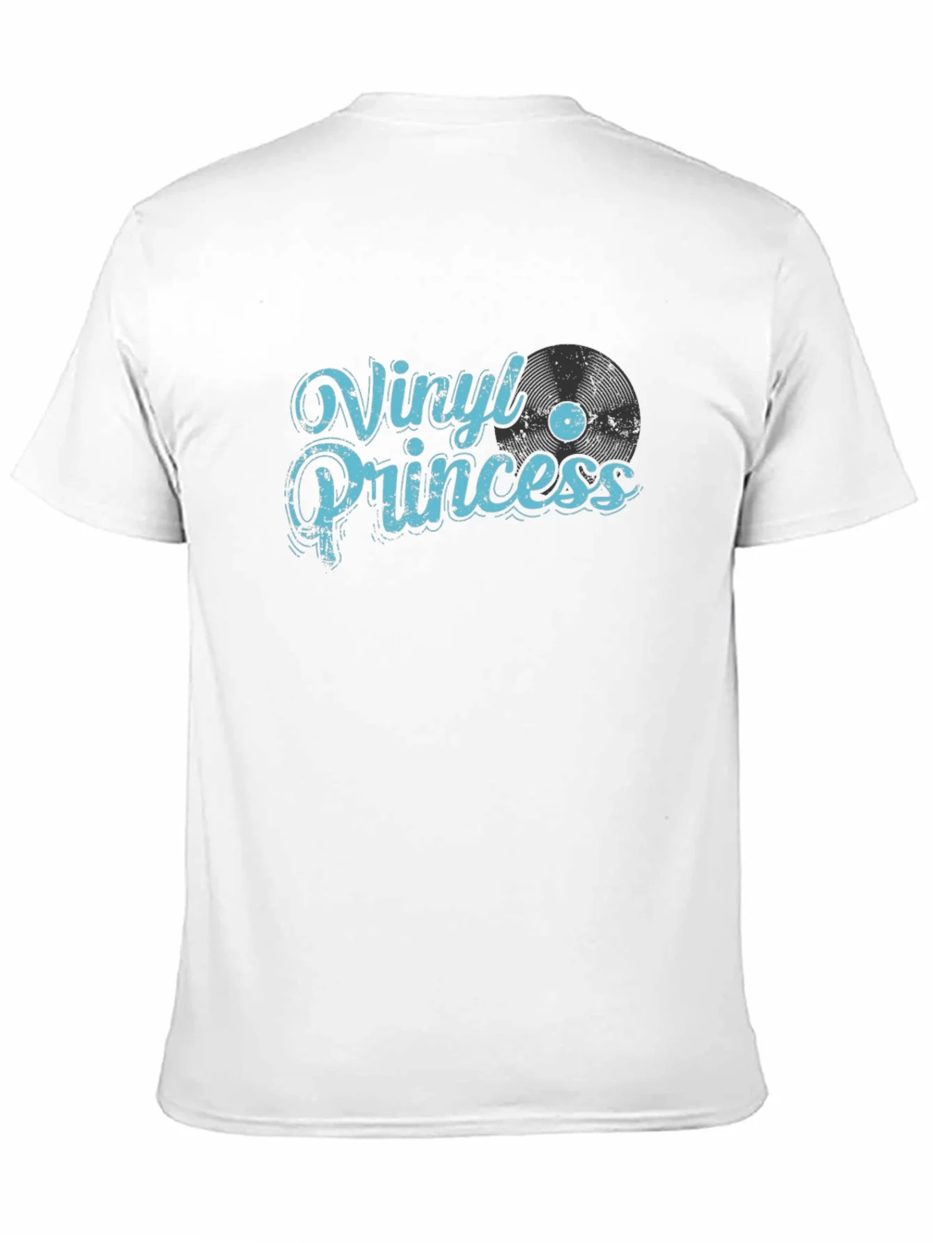 Vinyl Princess Graphic Tee - Black Cotton T-Shirt