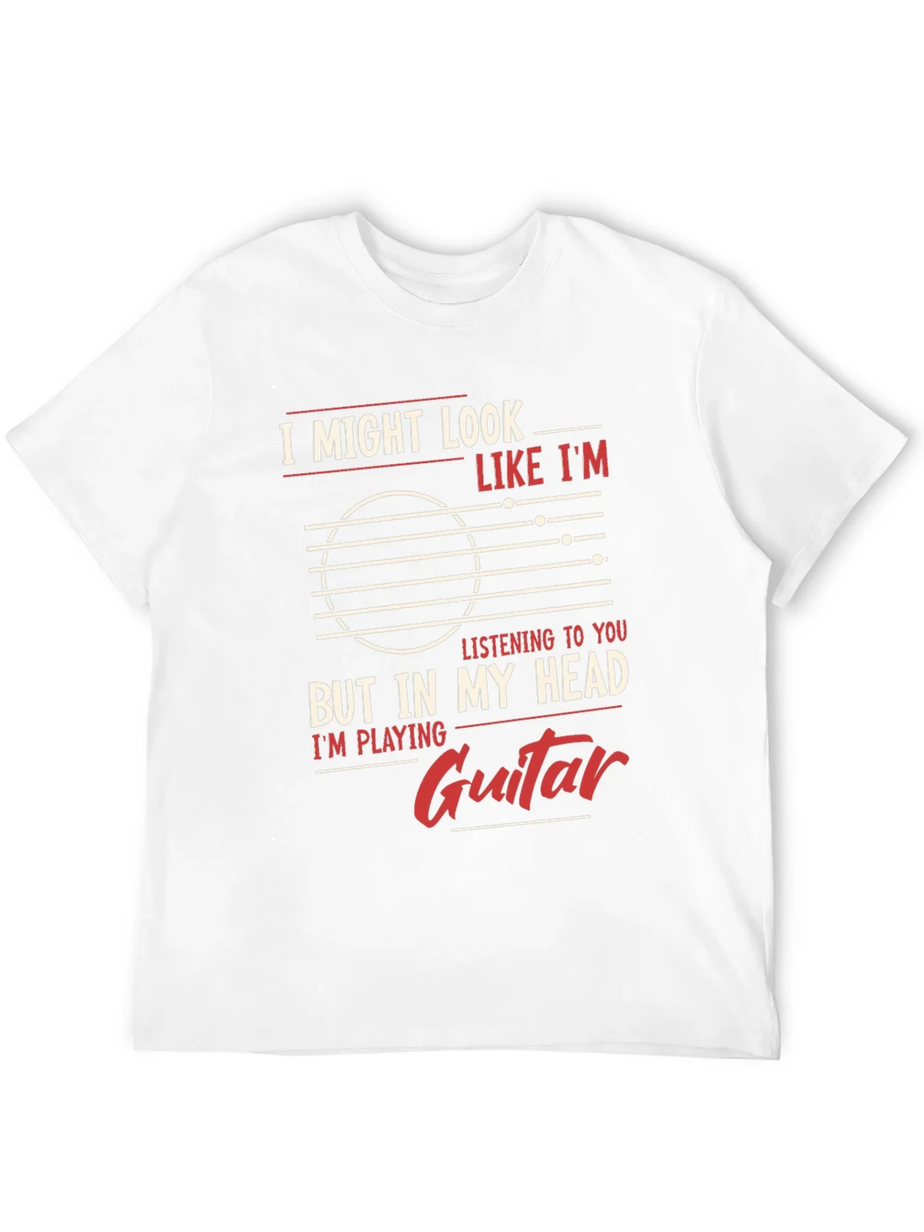 Guitar Player Mind T-Shirt - But In My Head Im Playing Guitar