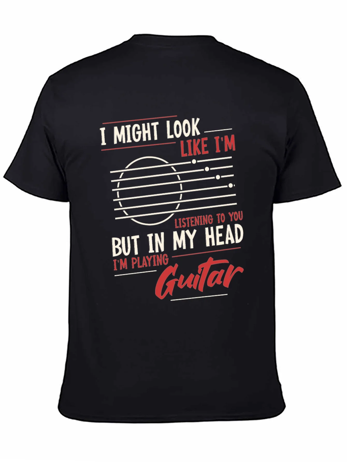 Guitar Player Mind T-Shirt - But In My Head Im Playing Guitar