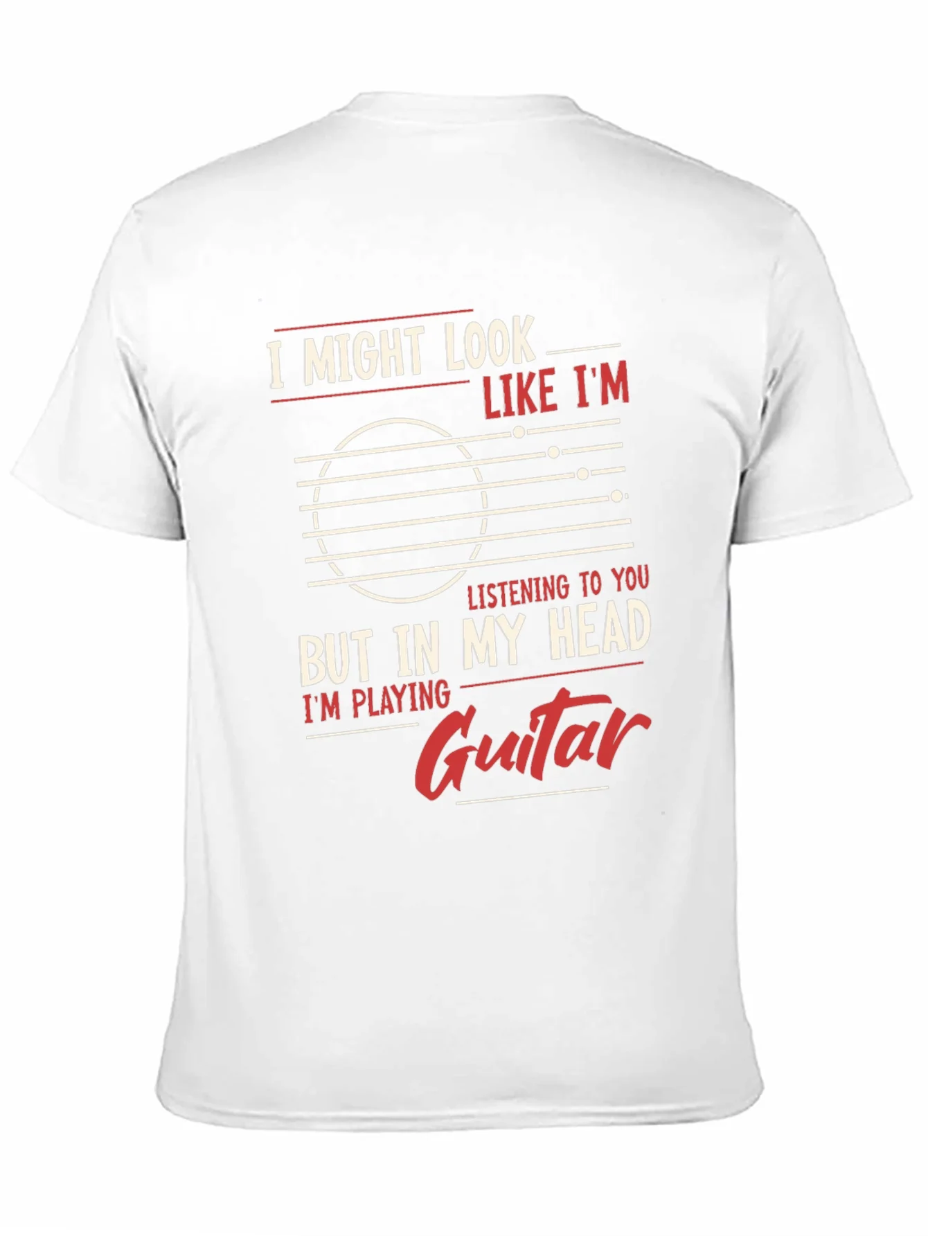 Guitar Player Mind T-Shirt - But In My Head Im Playing Guitar