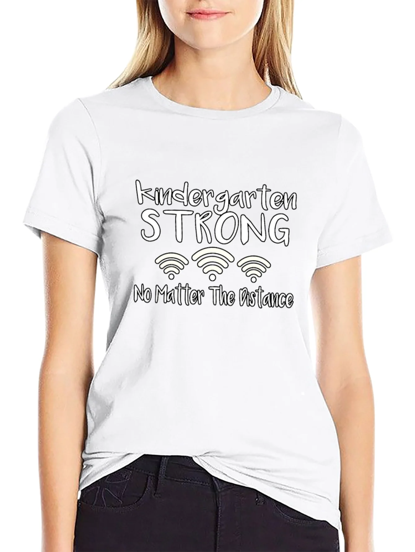 Kindergarten Strong Distance Learning T-Shirt