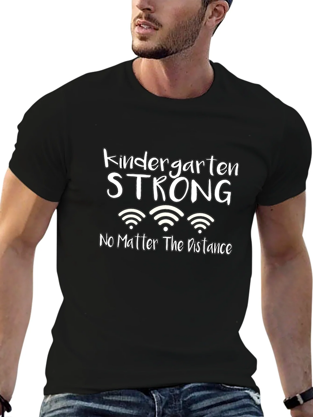 Kindergarten Strong Distance Learning T-Shirt