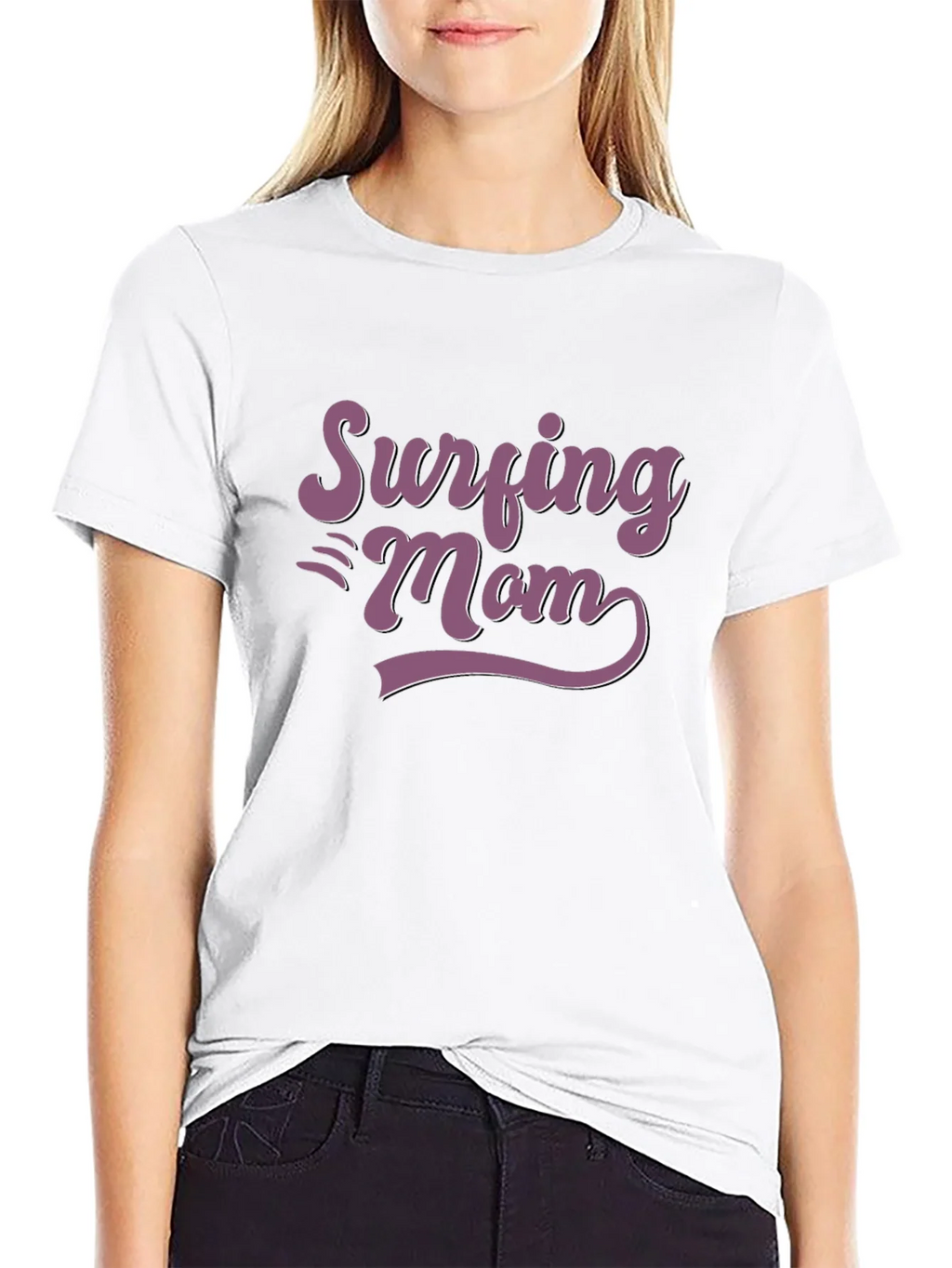 Surfing Mom Graphic T-Shirt