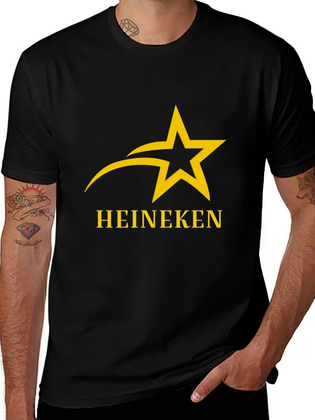 Heineken Star Logo Black T-Shirt