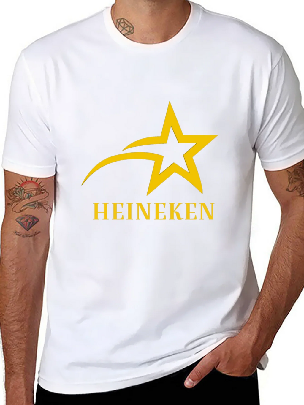 Heineken Star Logo Black T-Shirt