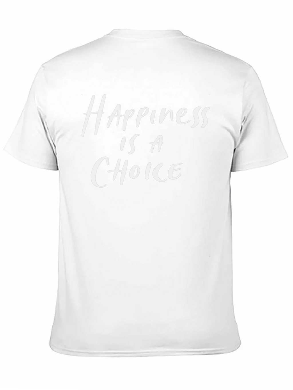 Happiness Is A Choice Black Graphic T-Shirt